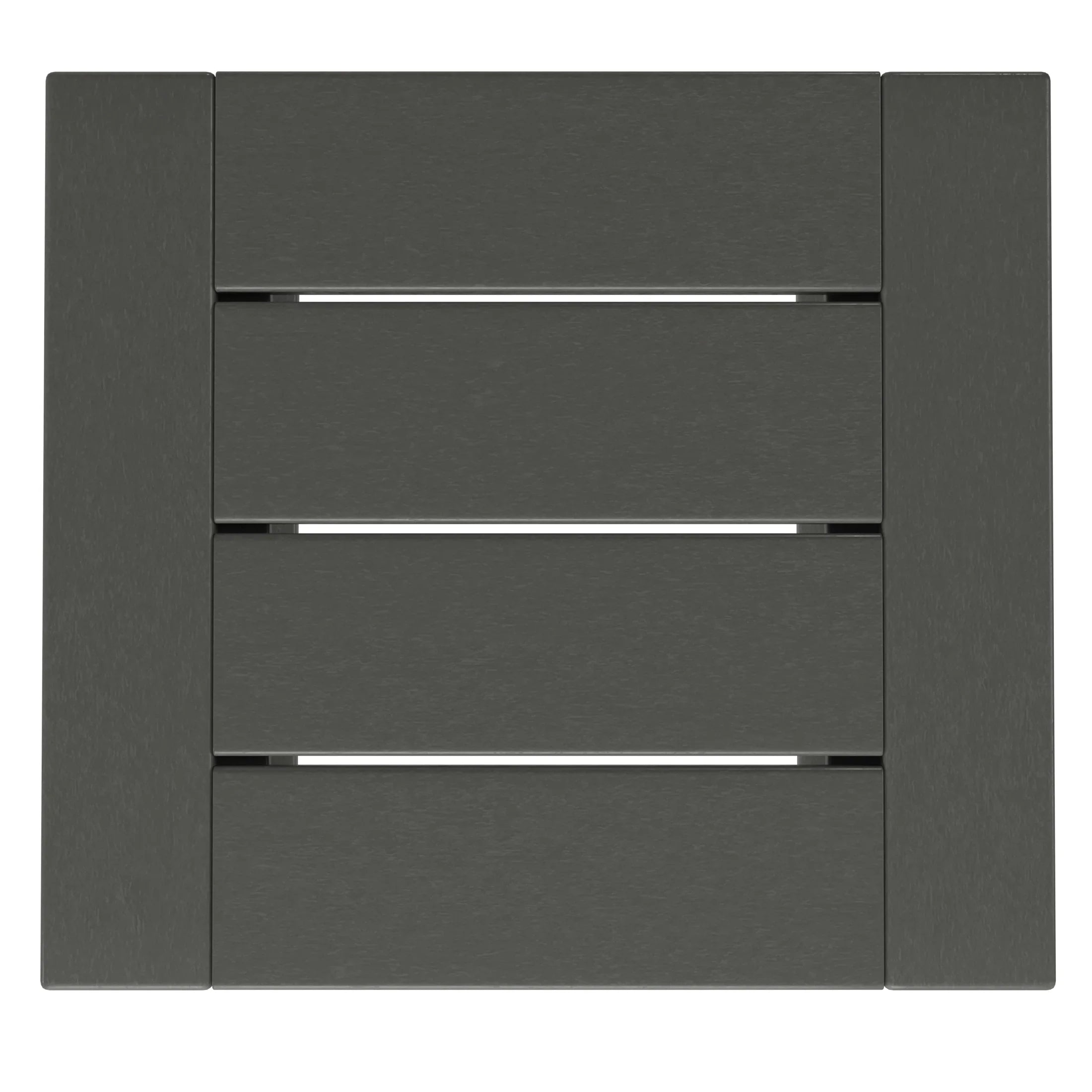 Rockaway Modern Outdoor HDPE Rectangle Patio Side Table