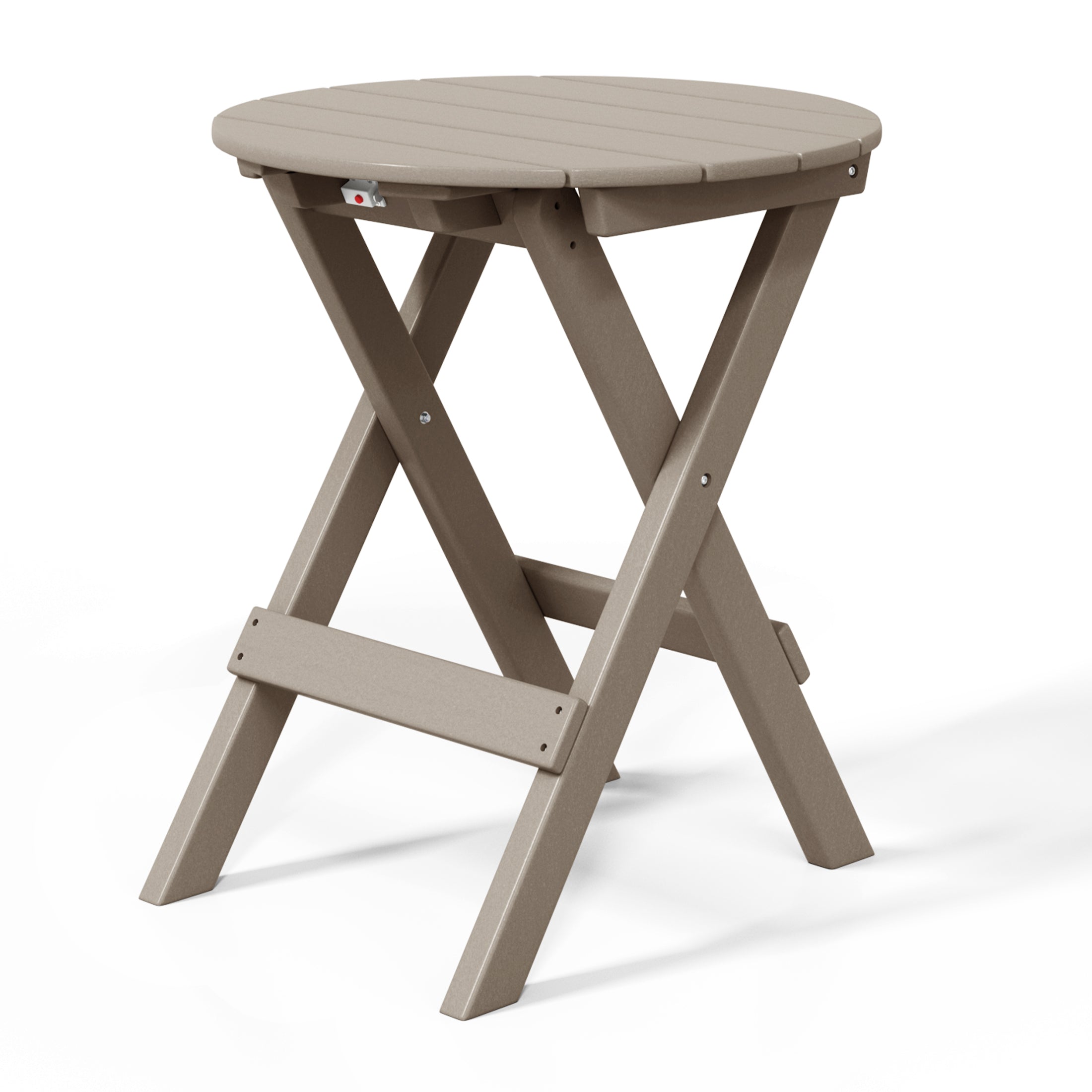 Paradise HDPE Outdoor 24.5 Inch Round Portable Folding Patio Dining Table