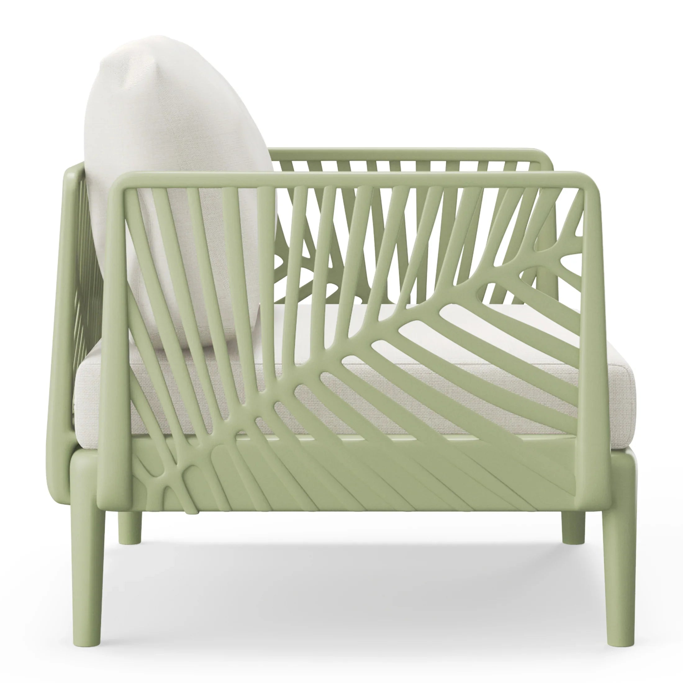 Sunshine Modern Outdoor Polypropylene Resin Deep Seating Patio Club Chair