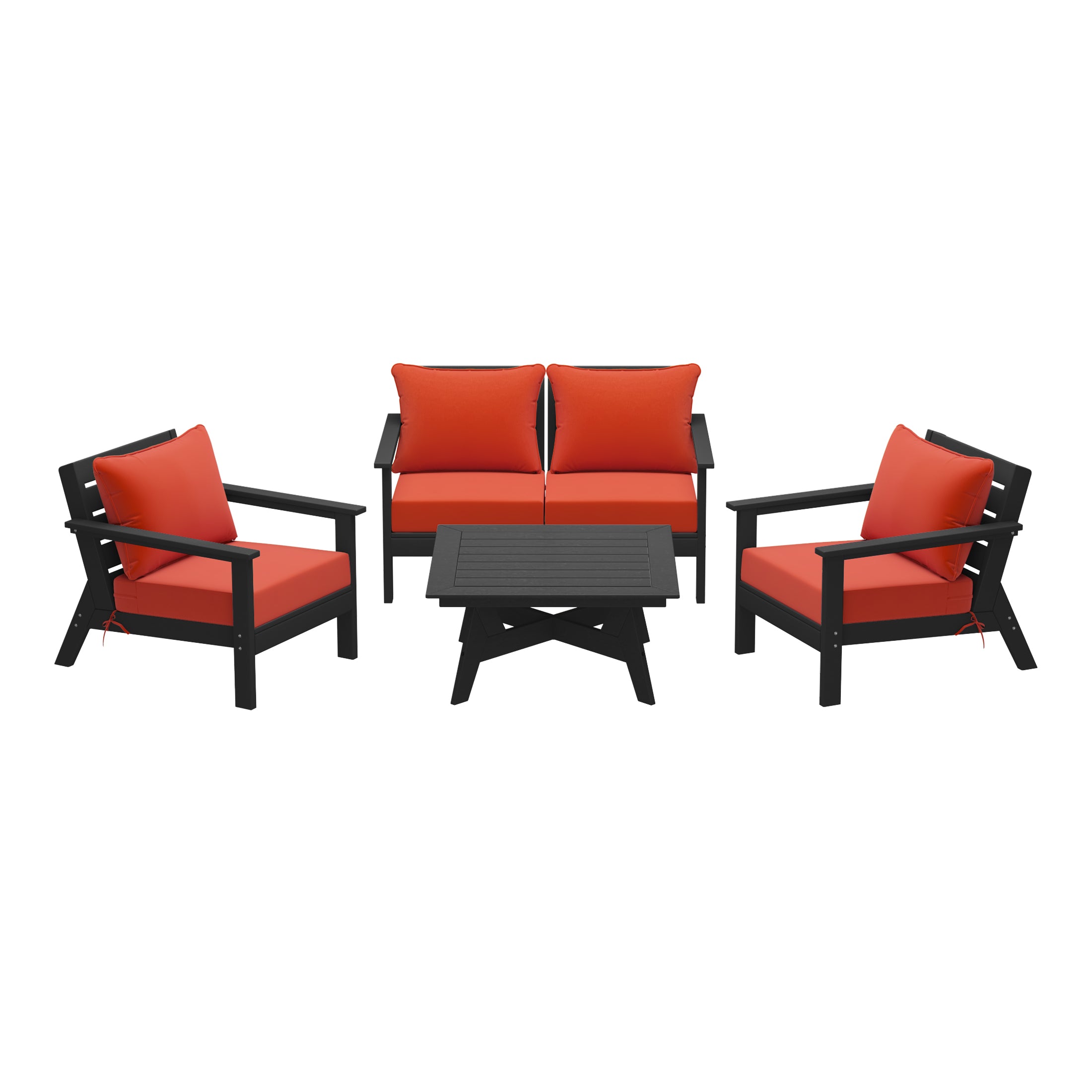 Portsmouth Outdoor 5-Piece Modular Sectional Patio Furniture Sofa Set