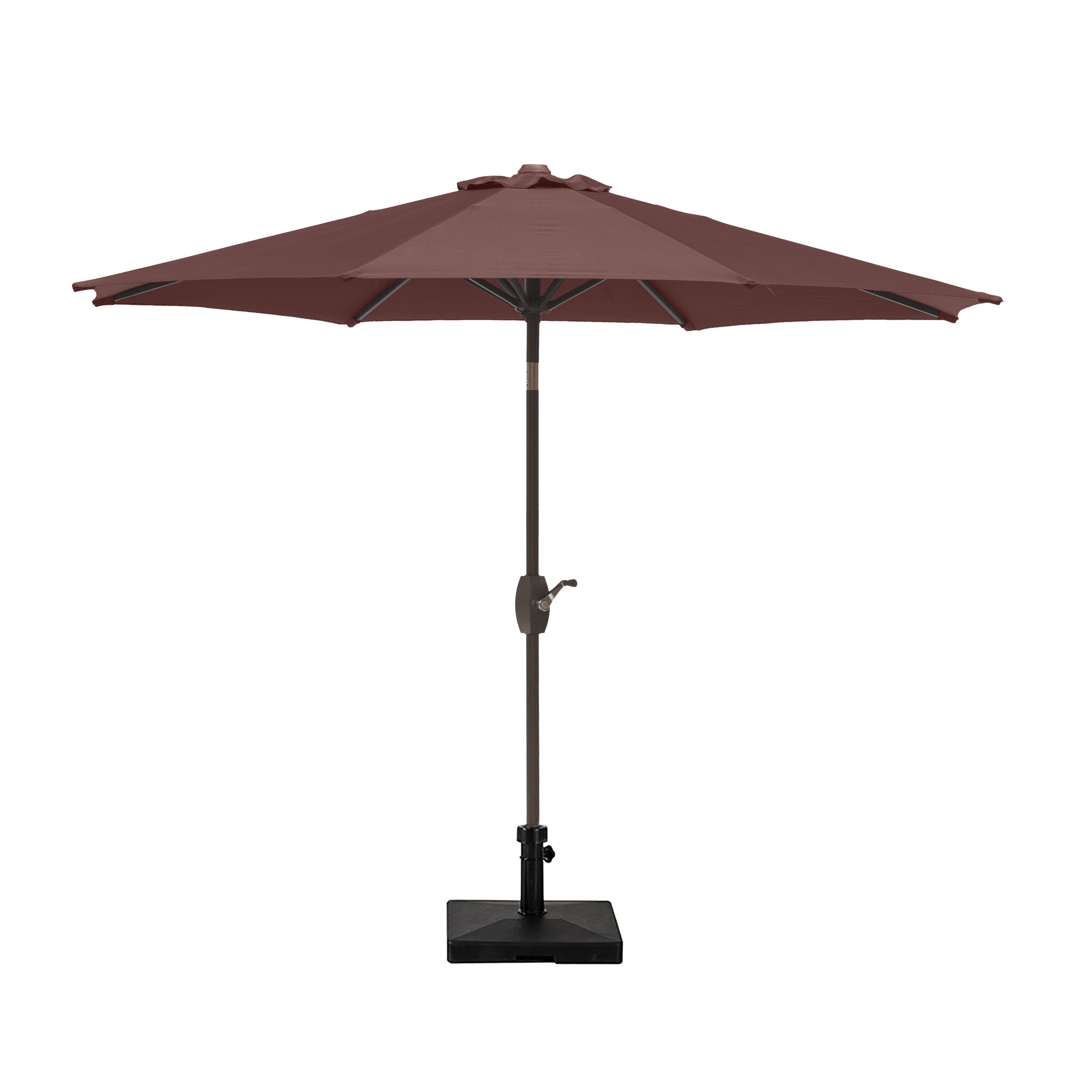Cabana 9 ft. Patio Table Umbrella with 50 lbs concrete weight base kit