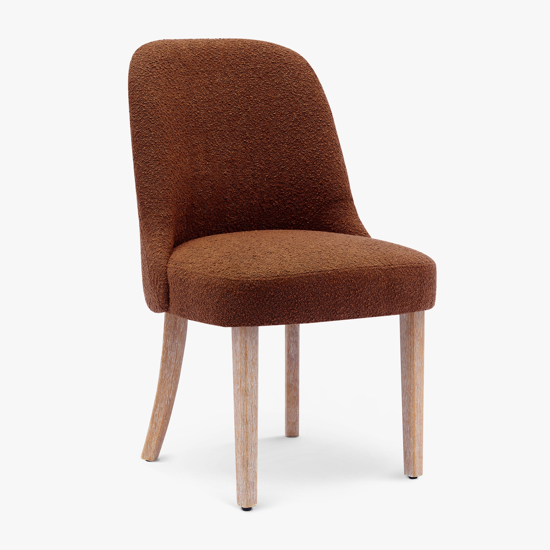 Amélie Mid-Century Modern Upholstered Boucle Dining Chair