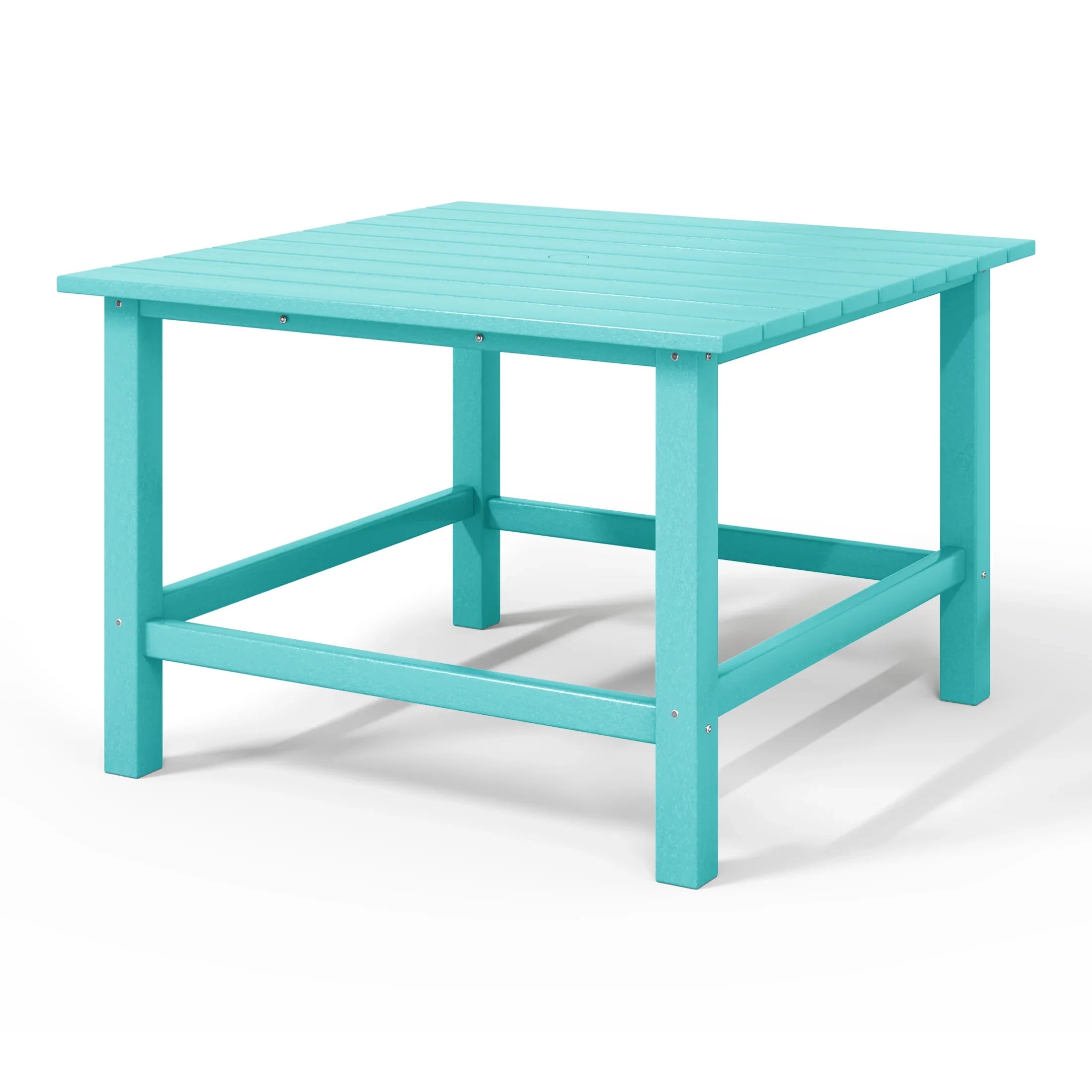 Paradise Kids Outdoor Patio Furniture HDPE 30" Wide Square Dining Table