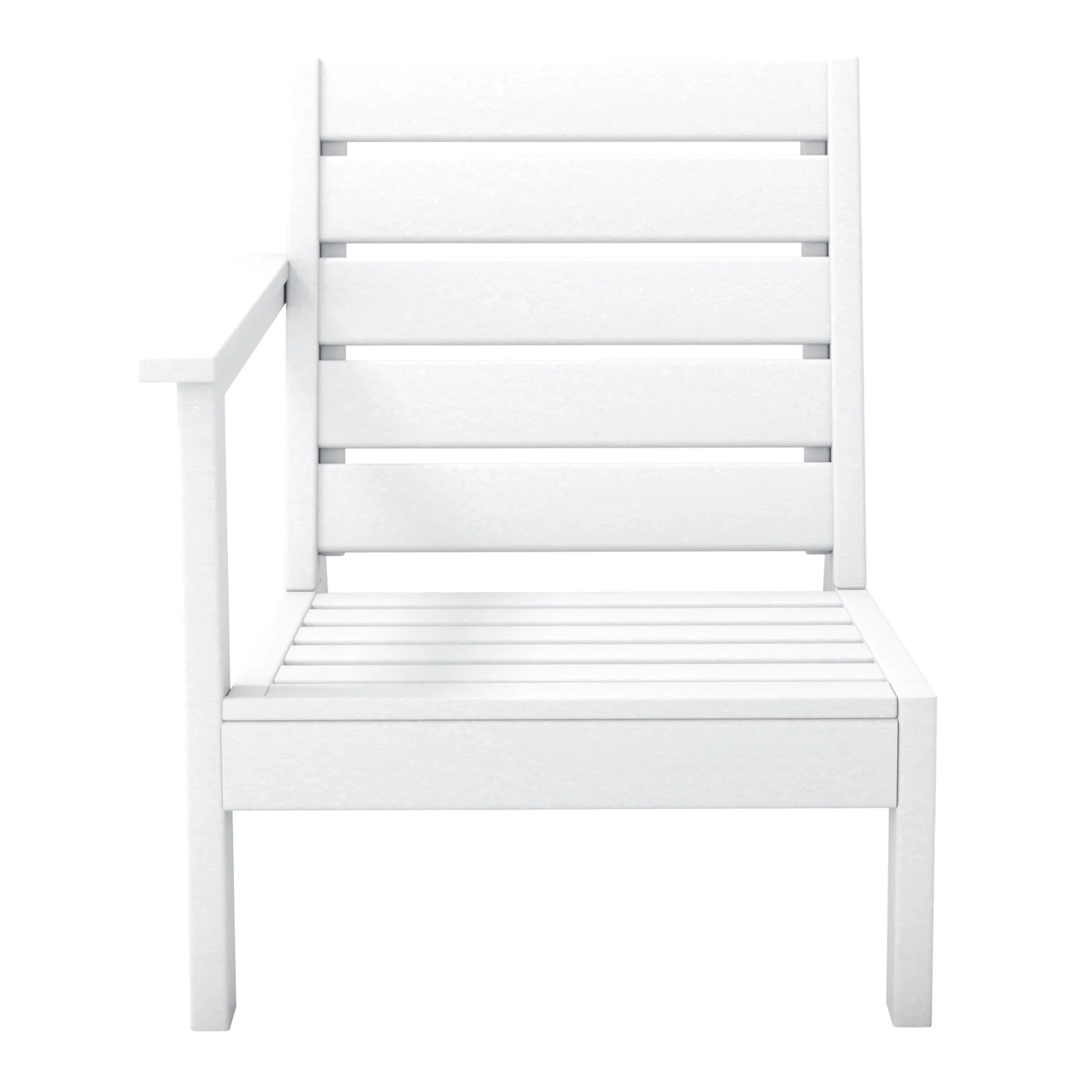 Portsmouth Outdoor Patio HDPE Left Arm Facing Deep Seating Corner Chair