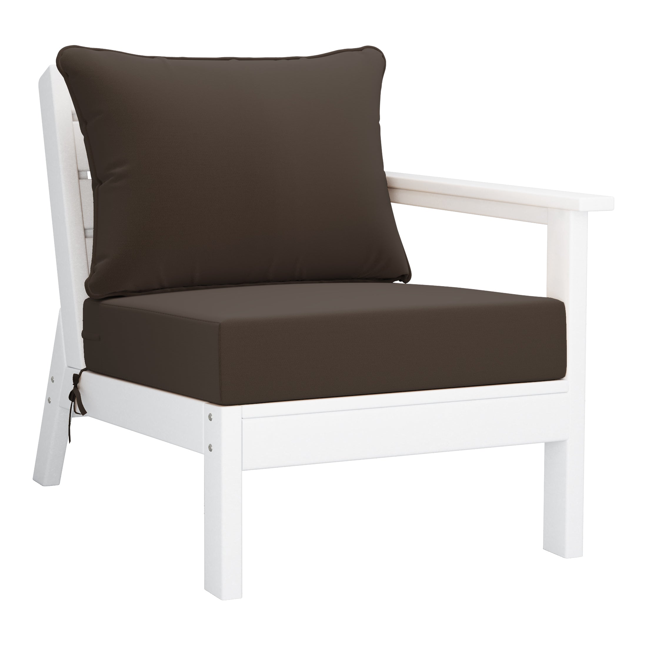 Portsmouth Outdoor Patio HDPE Sectional Sofa with Patio Cushions