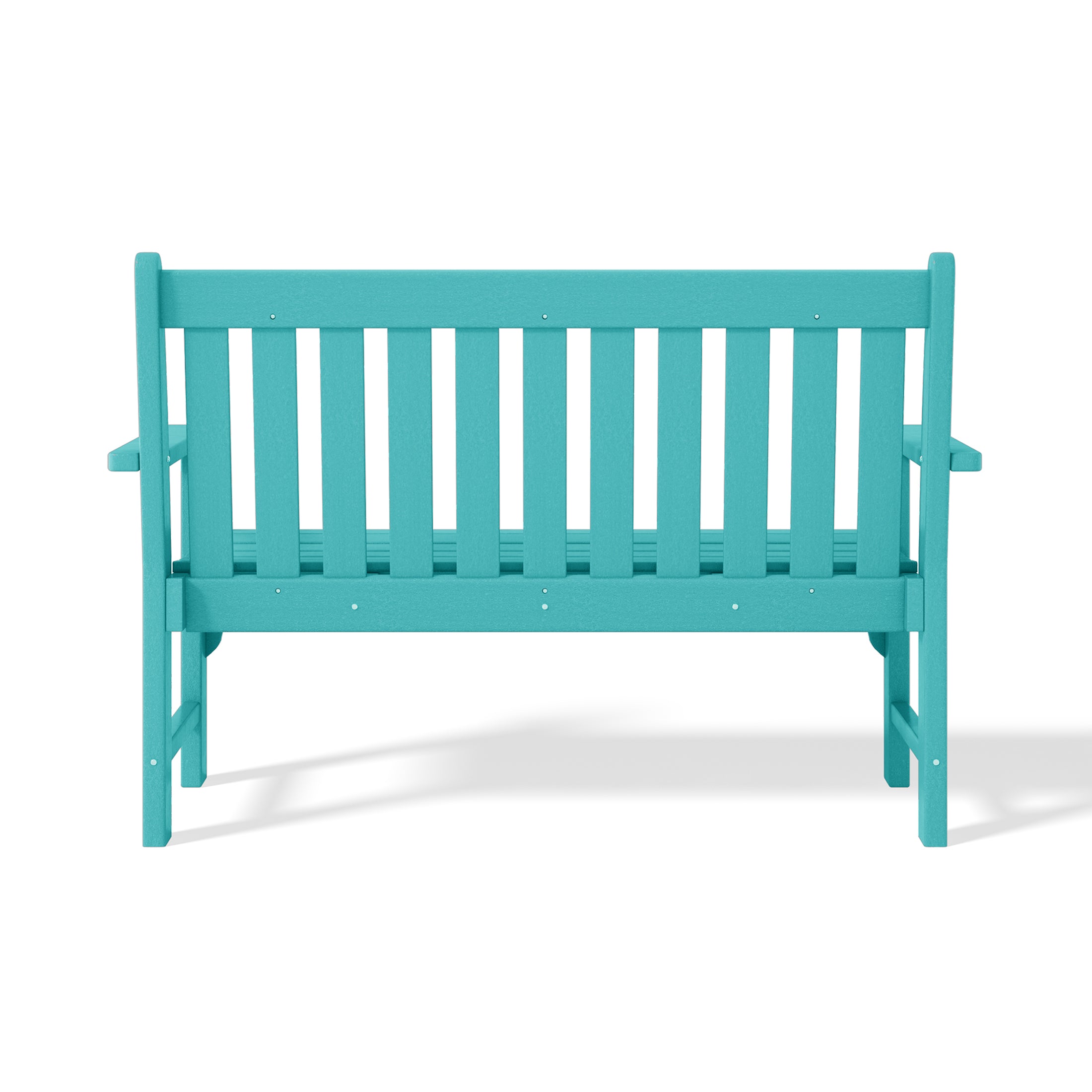 Paradise Outdoor 2-Person All-Weather HDPE Front Porch Garden Bench