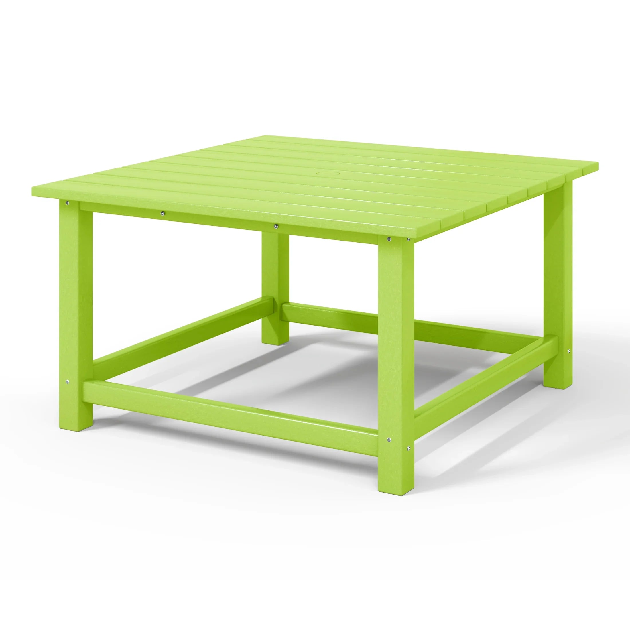 Paradise Low Outdoor HDPE Square Patio Coffee Table