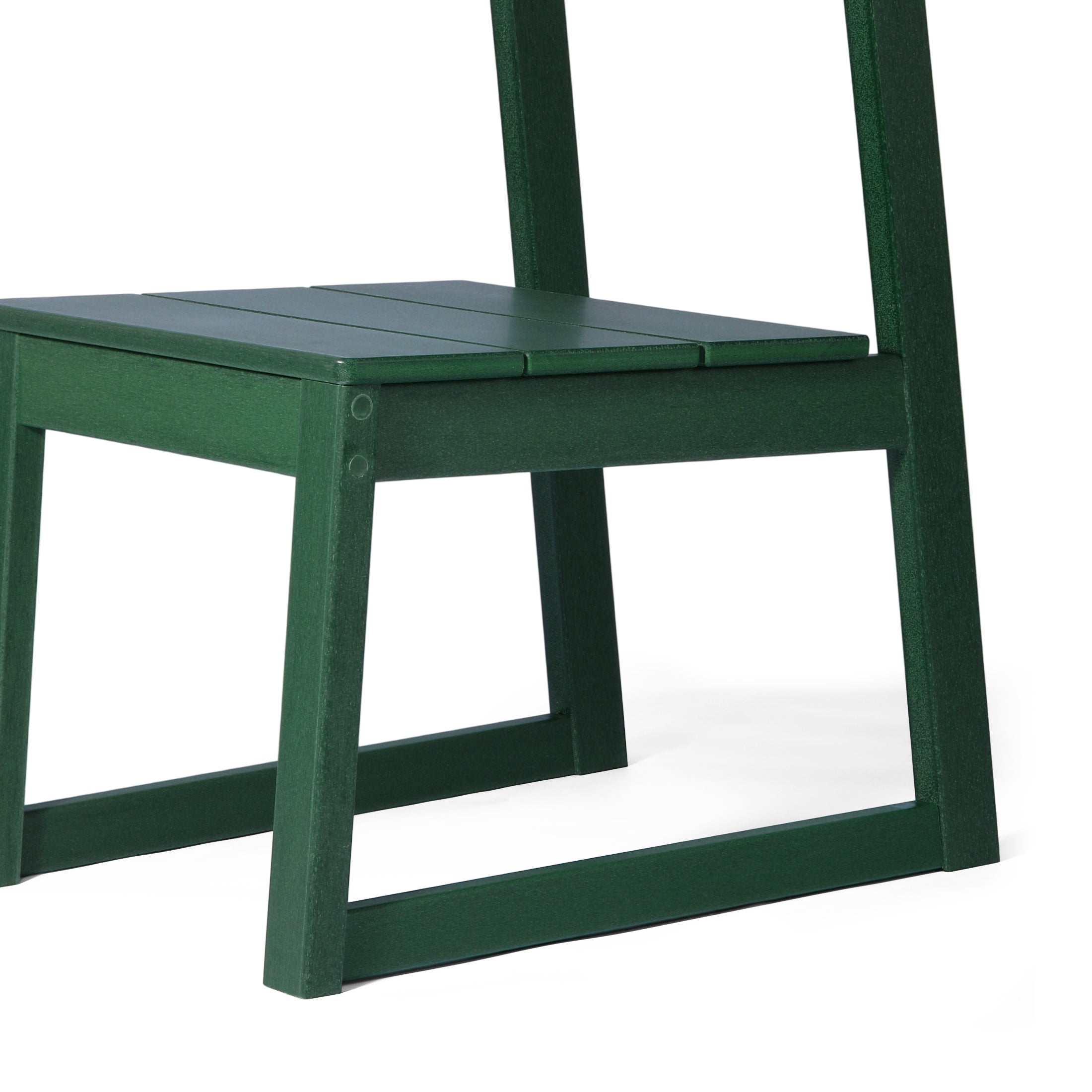 Cambria Modern HDPE Outdoor Armless Patio Dining Chairs (Set of 2)