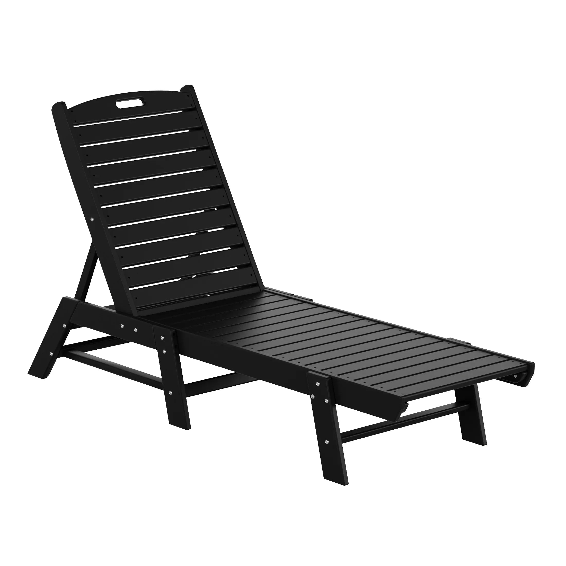Paradise Poly Reclining Outdoor Patio Chaise Lounge Chair Adjustable
