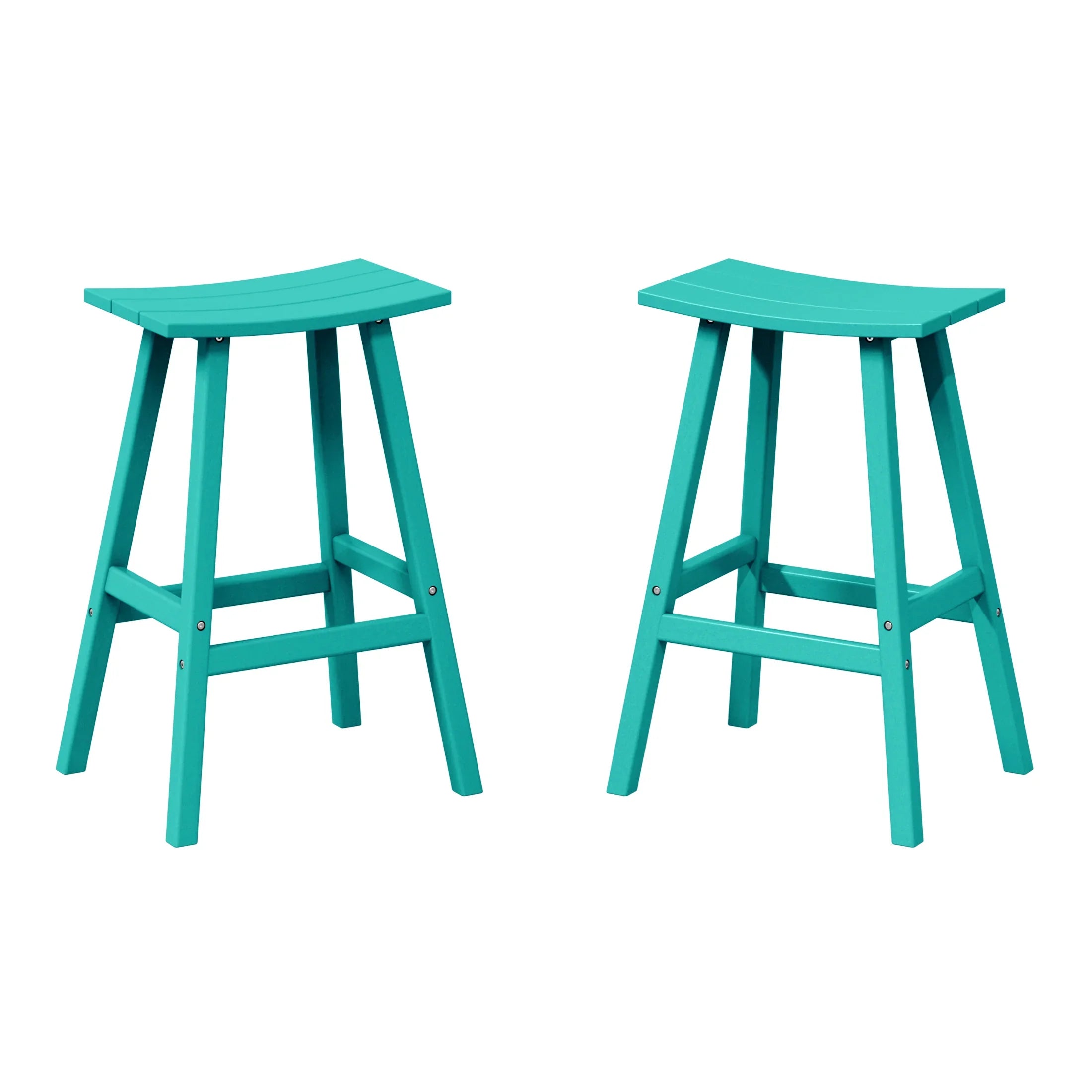 Paradise 2 piece set of 29" height Outdoor / Patio Saddle bar stools