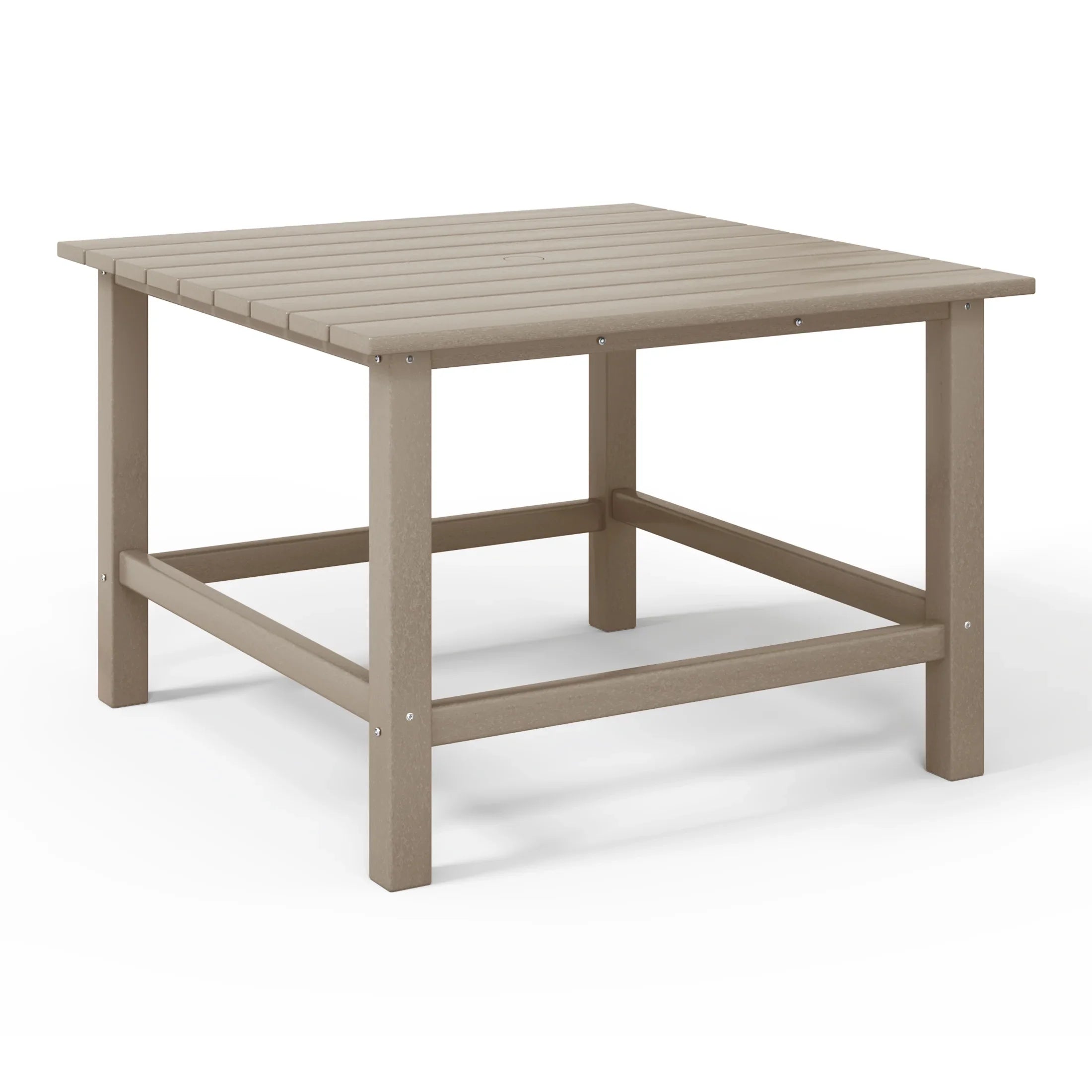 Paradise Kids 5-Piece HDPE Outdoor Square Patio Dining Table and Chairs Set