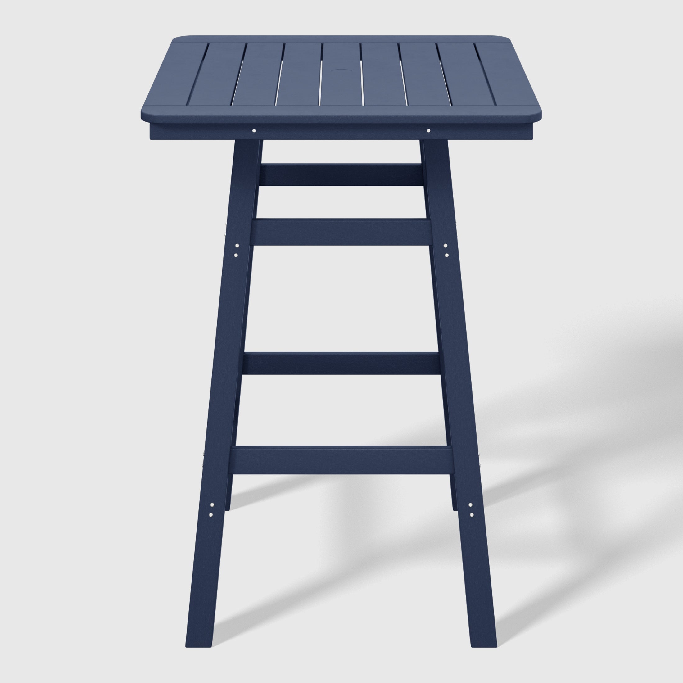 Paradise 30" Square Outdoor Patio Bistro Bar Table With Umbrella Hole