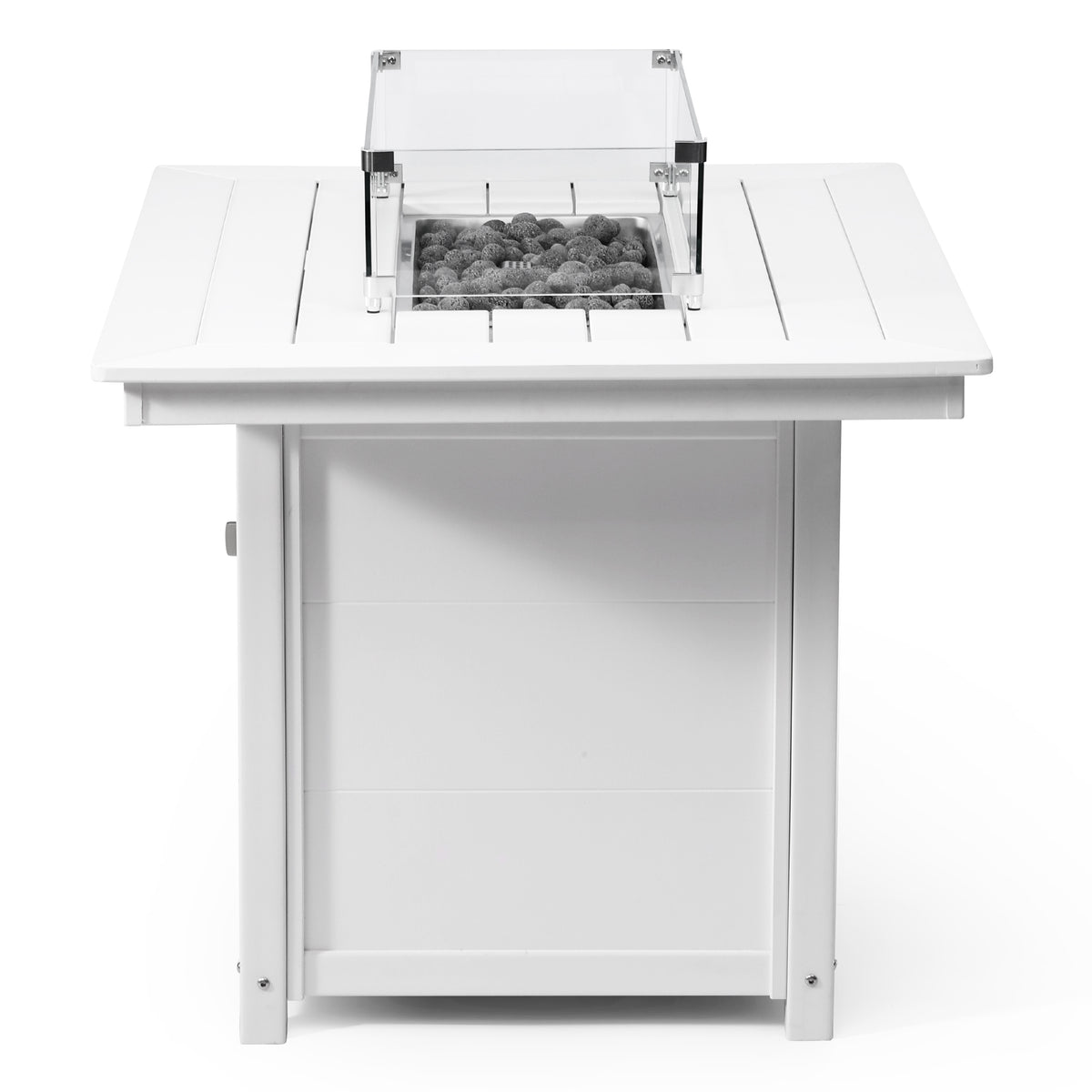 Sol 46" Modern Outdoor Patio Gas Propane Rectangular Fire Pit Table