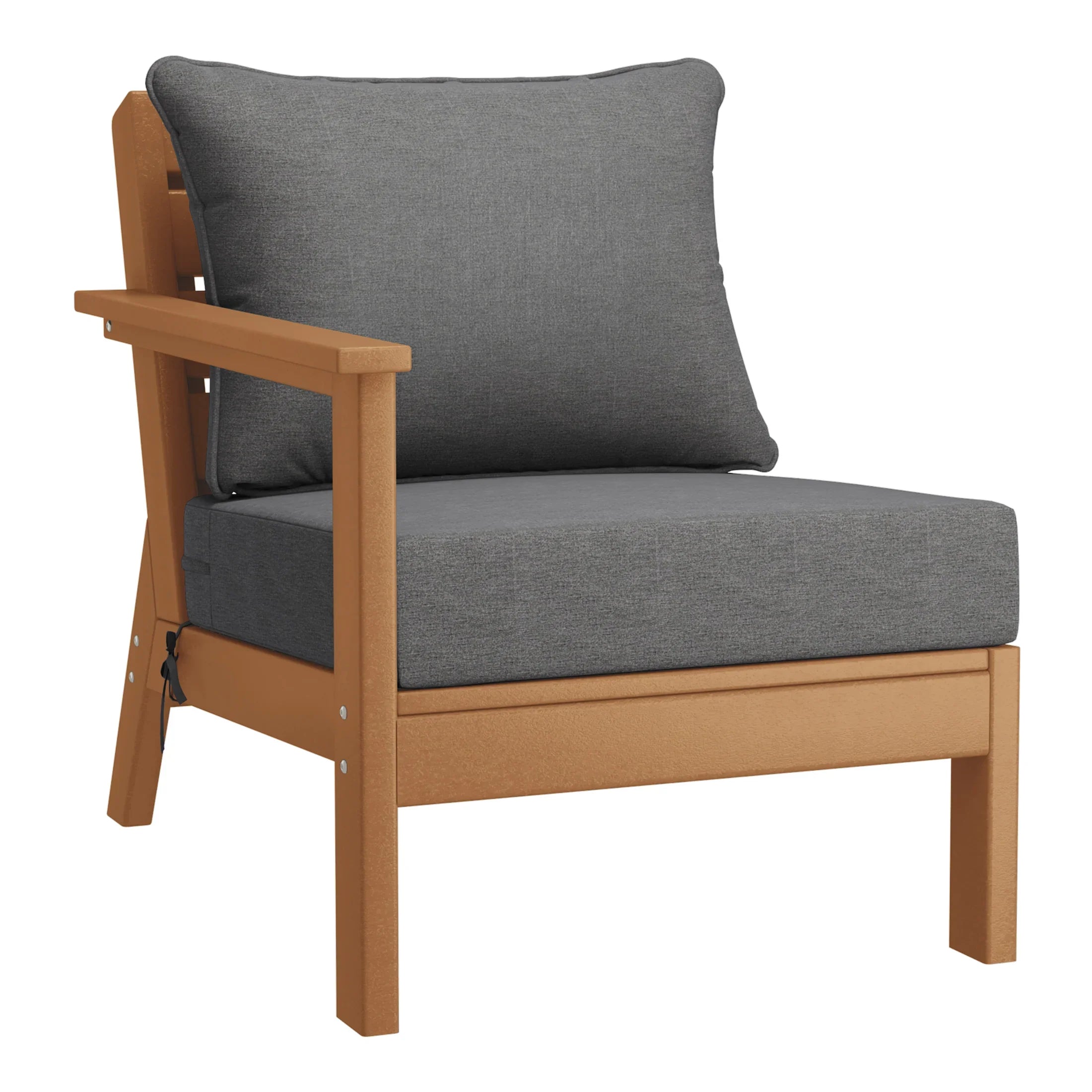 Portsmouth Outdoor Patio HDPE Sectional Sofa with Patio Cushions