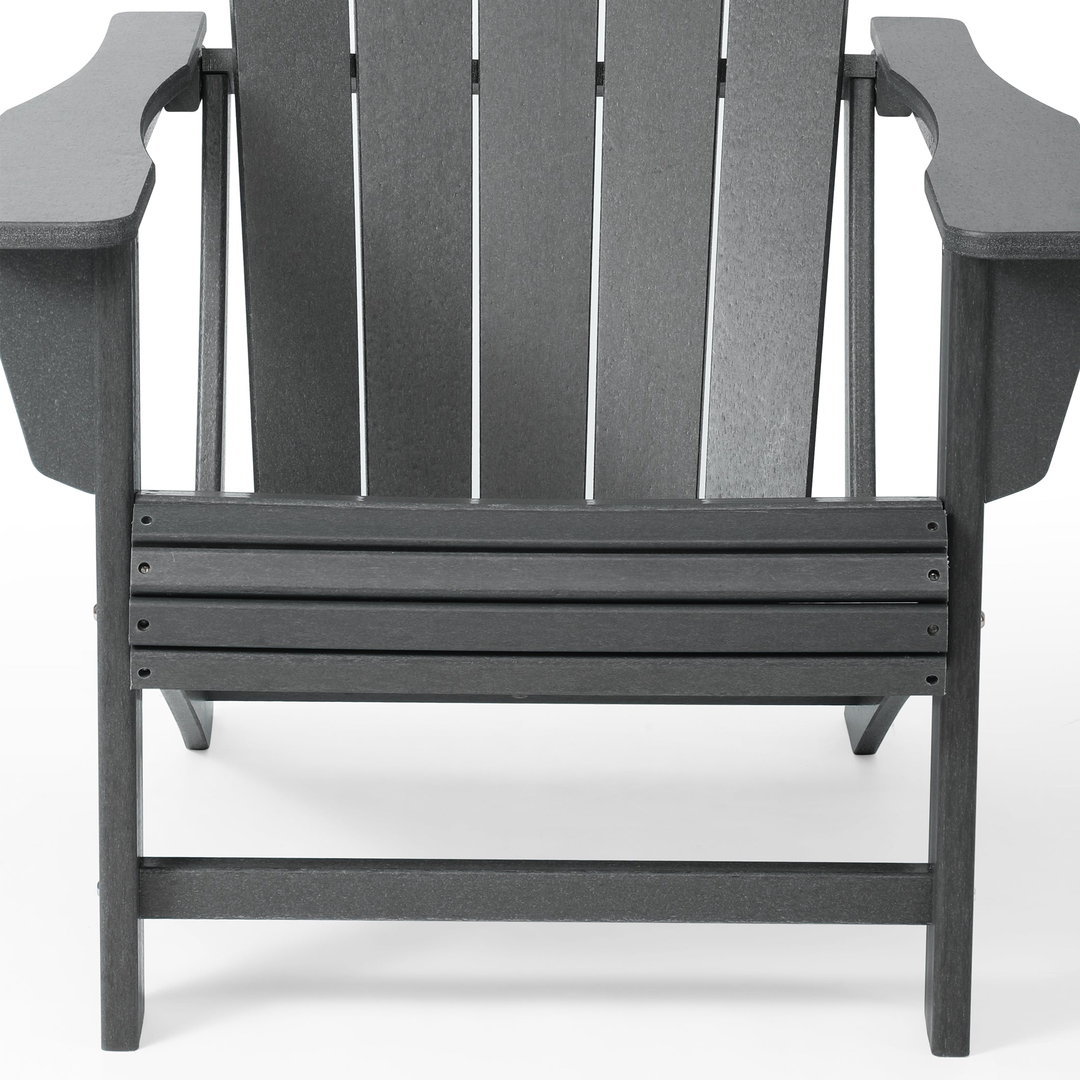 Lakeview Outdoor Patio HDPE Adirondack Chair With Cup Holder