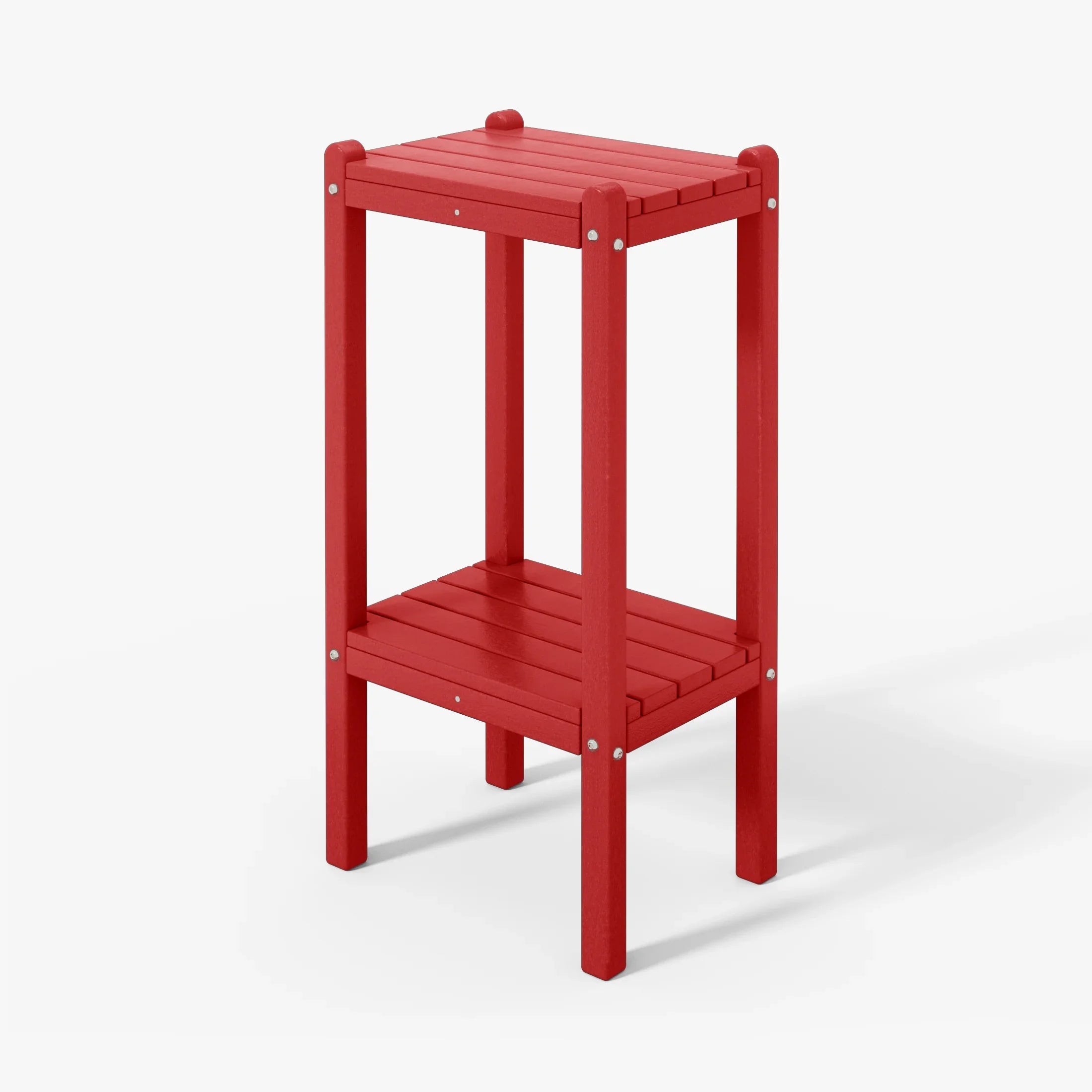 Paradise 36" Outdoor Adirondack HDPE 2-Tier Patio Side Table