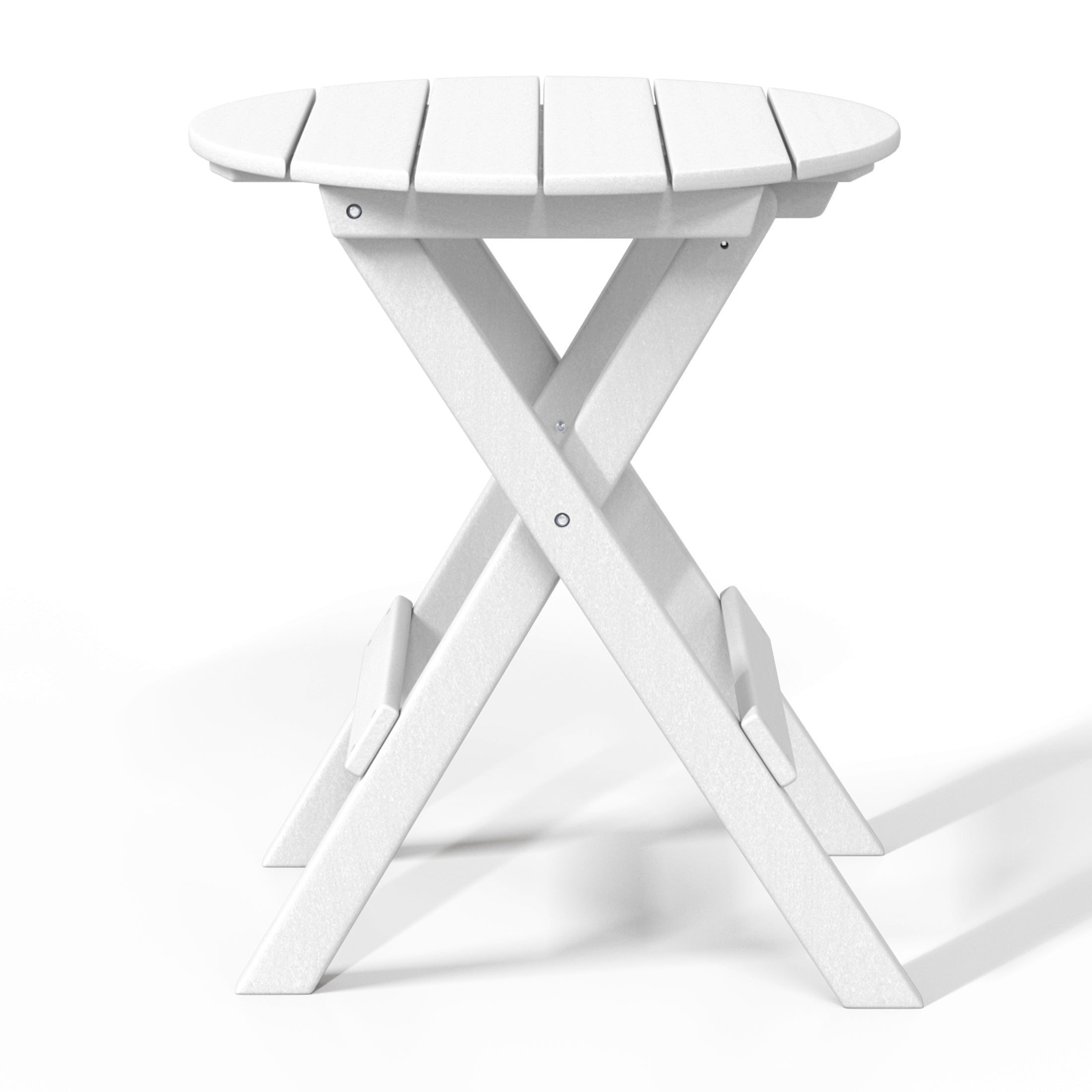 Paradise HDPE Outdoor 24.5 Inch Round Portable Folding Patio Dining Table