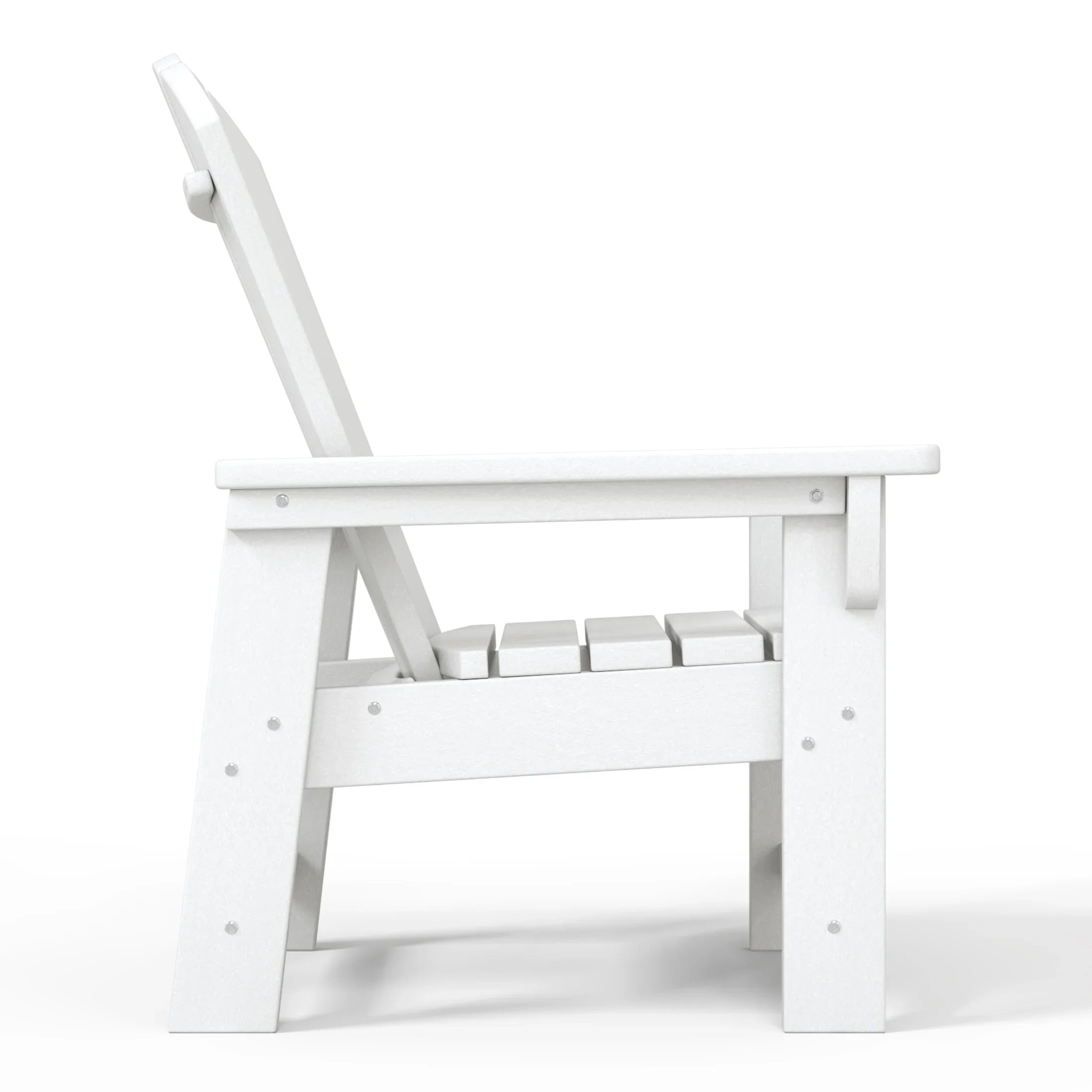 Paradise 2-Piece Kids Outdoor HDPE Adirondack Chair With Square Side Table Set