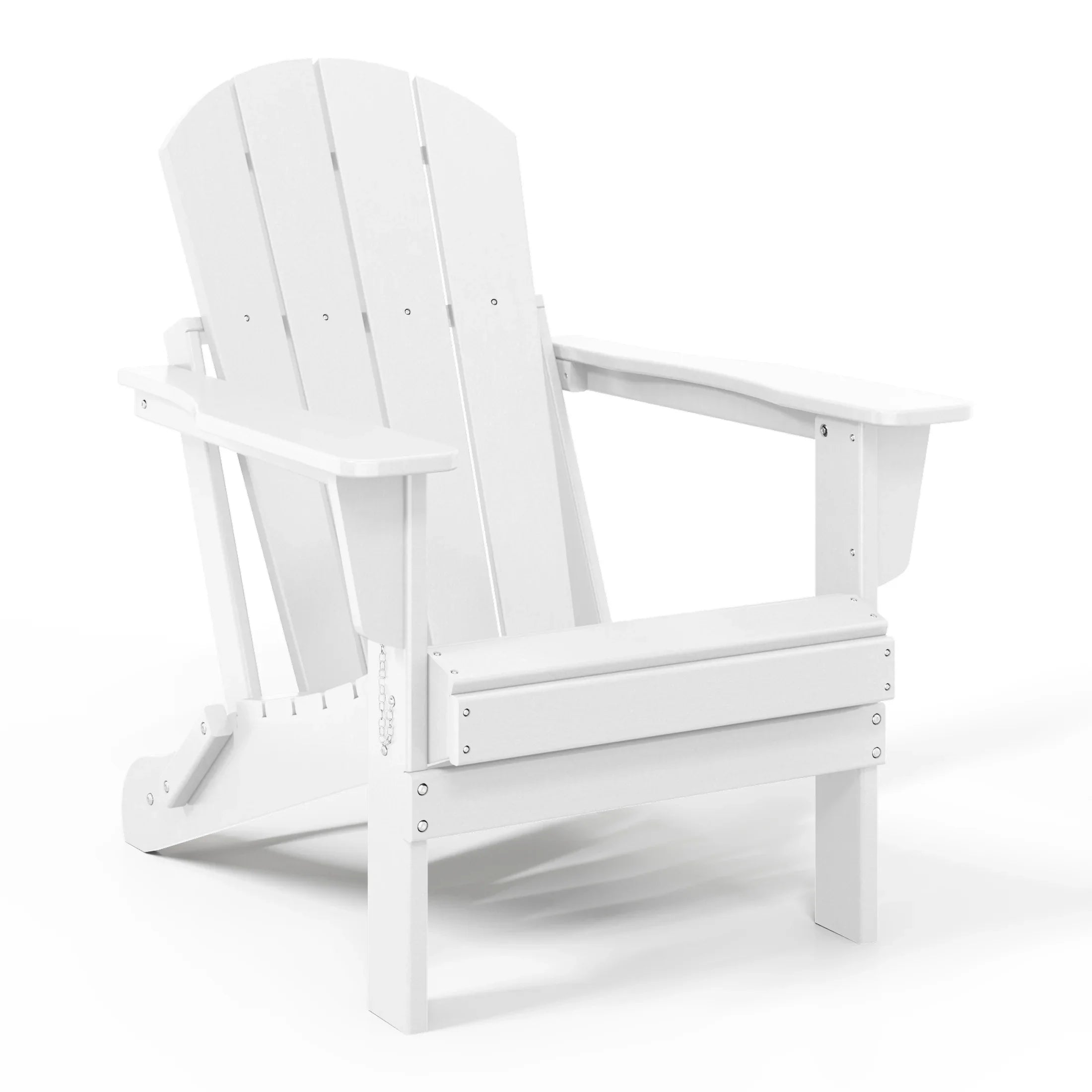 Paradise 5-Piece HDPE Folding Adirondack Chair Outdoor Patio Conversation Set
