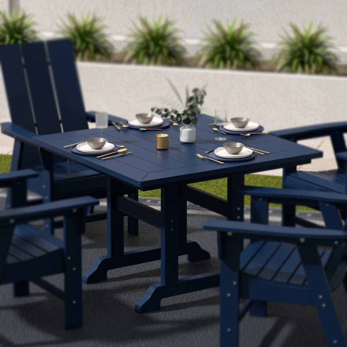 Paradise 43" Outdoor Patio Square Dining Table