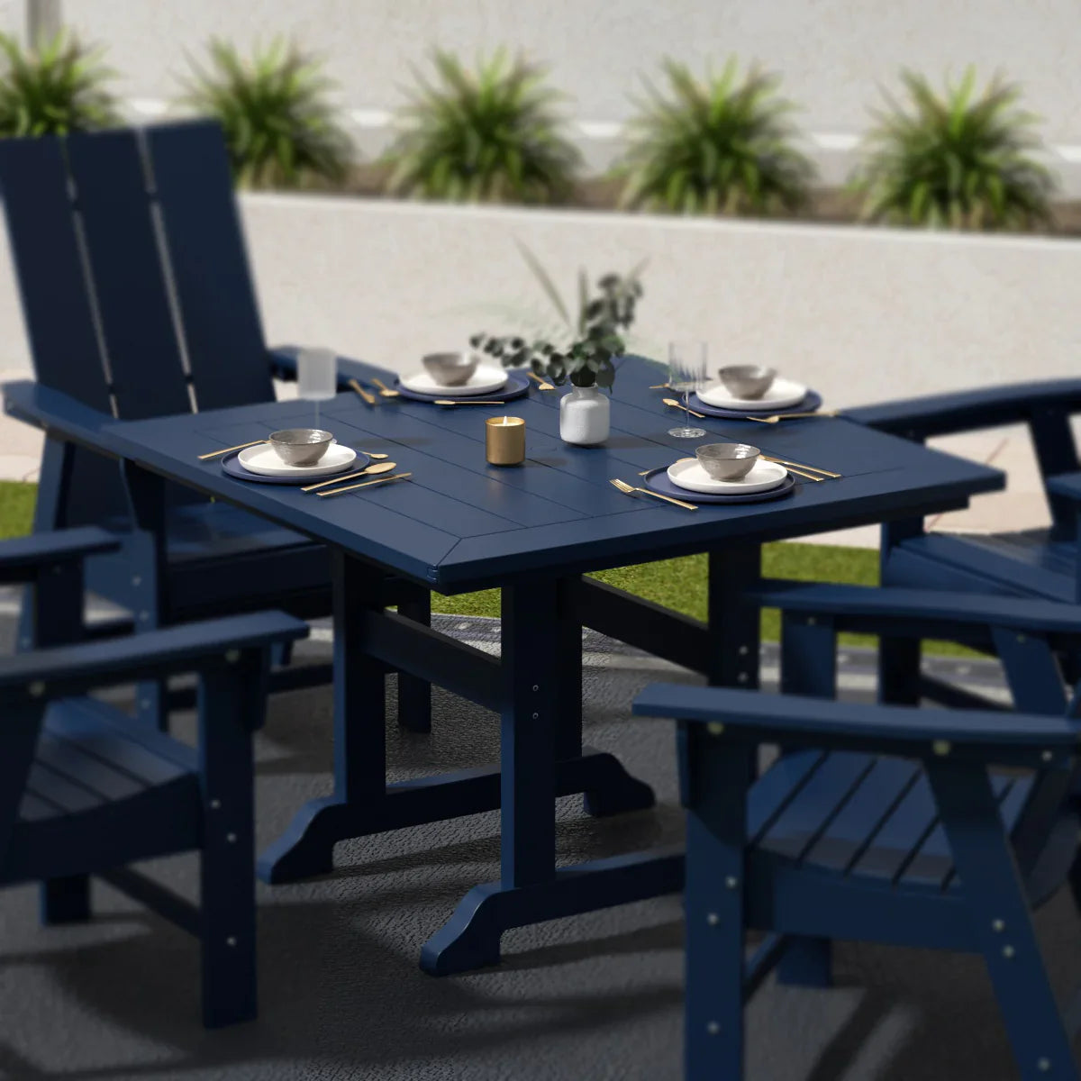 Paradise 43" Outdoor Patio Square Dining Table