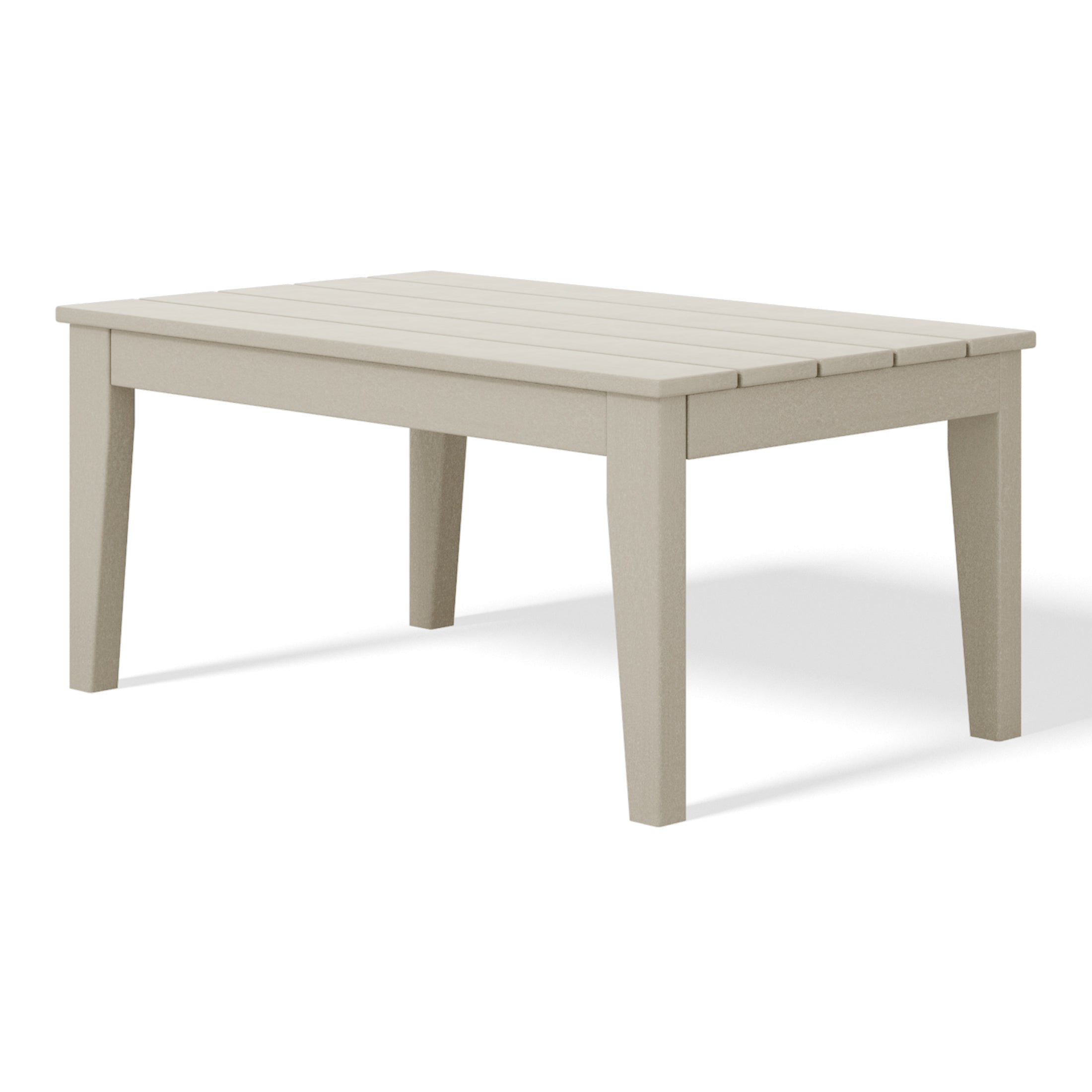 Paradise Low Outdoor HDPE Patio Rectangle Coffee Table