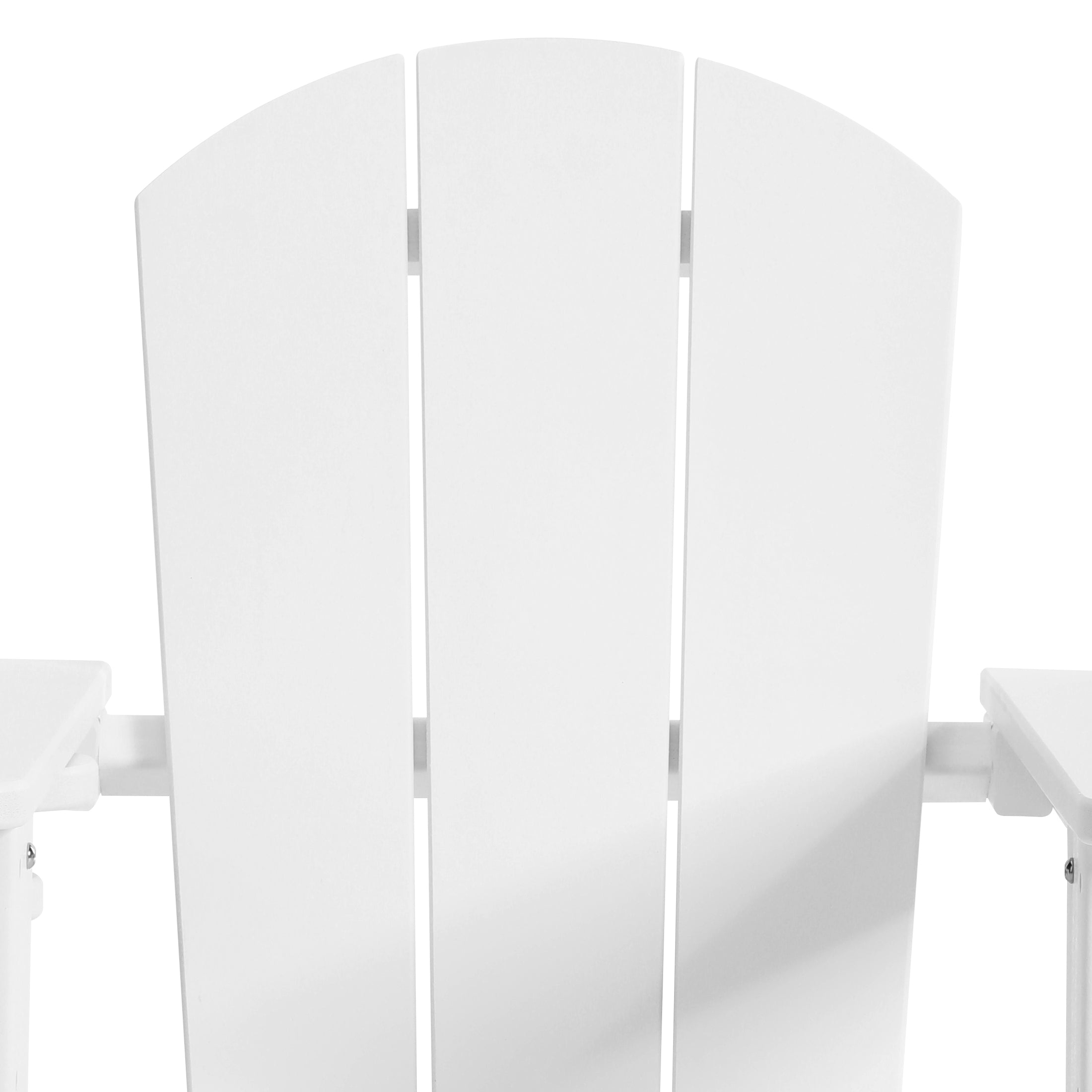 Paradise Kids Outdoor HDPE Plastic Adirondack Patio Chairs with Cup Holders (Set of 2)