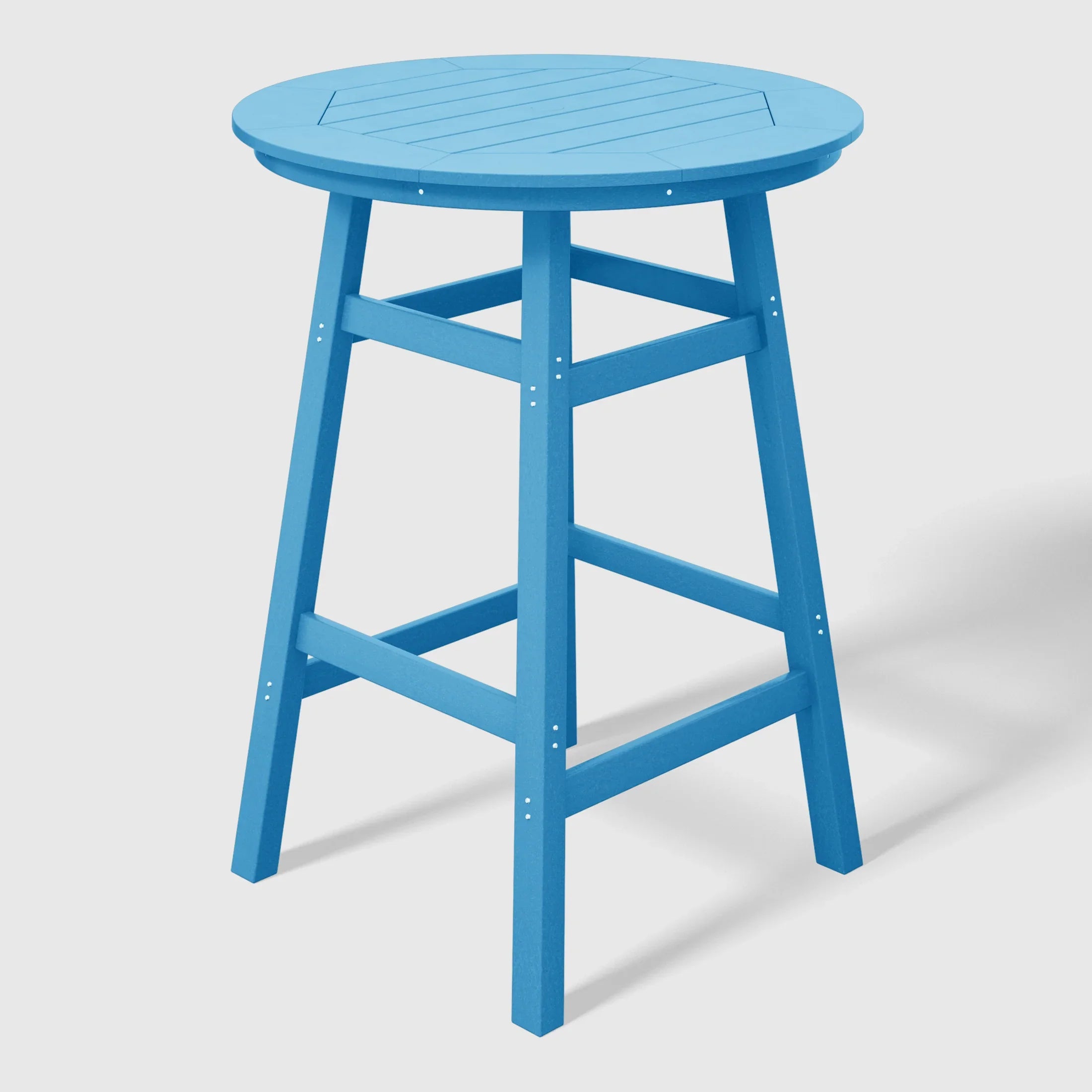 Paradise Outdoor 35" HDPE Round Patio Bar Height Table