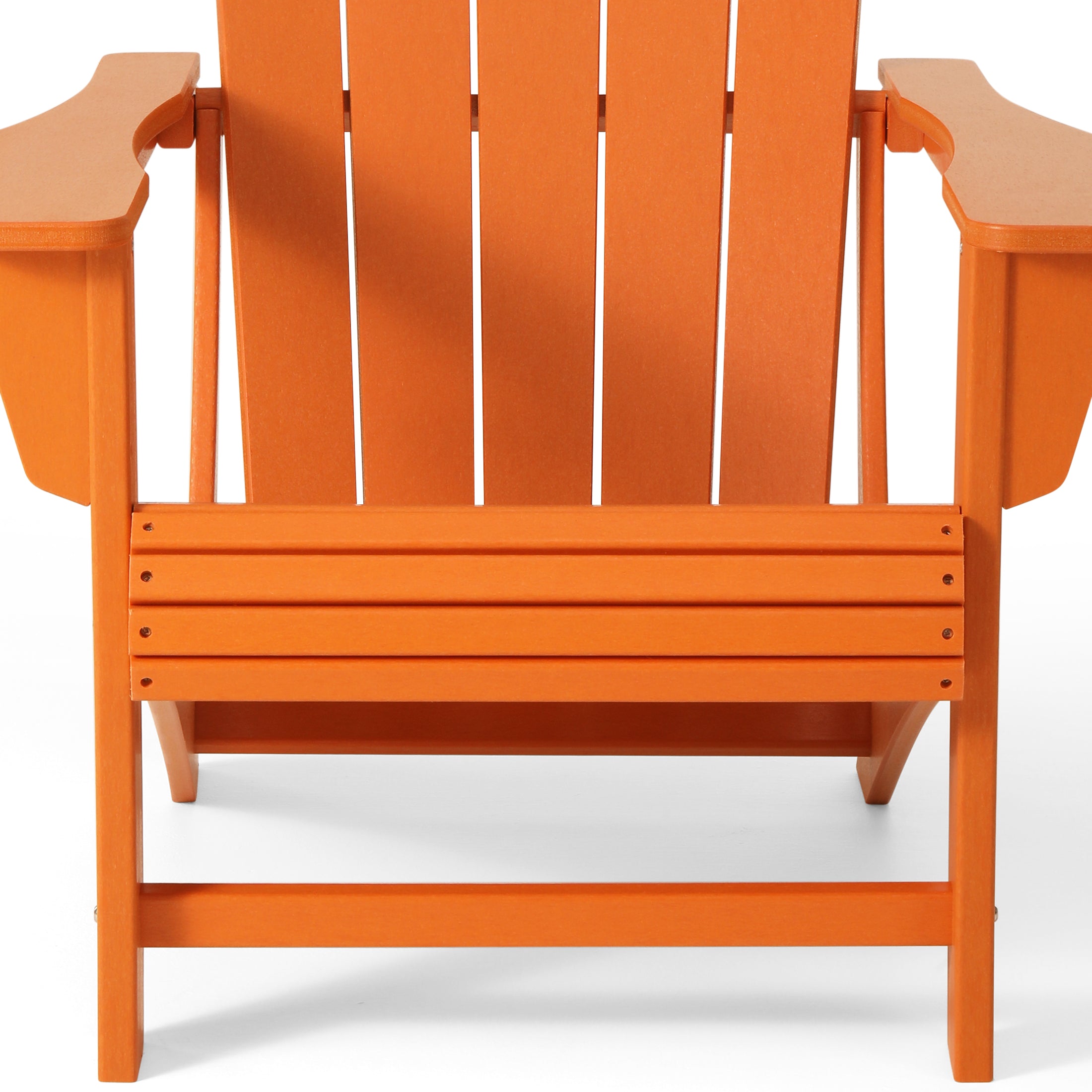 Lakeview Outdoor Patio HDPE Adirondack Chair With Cup Holder