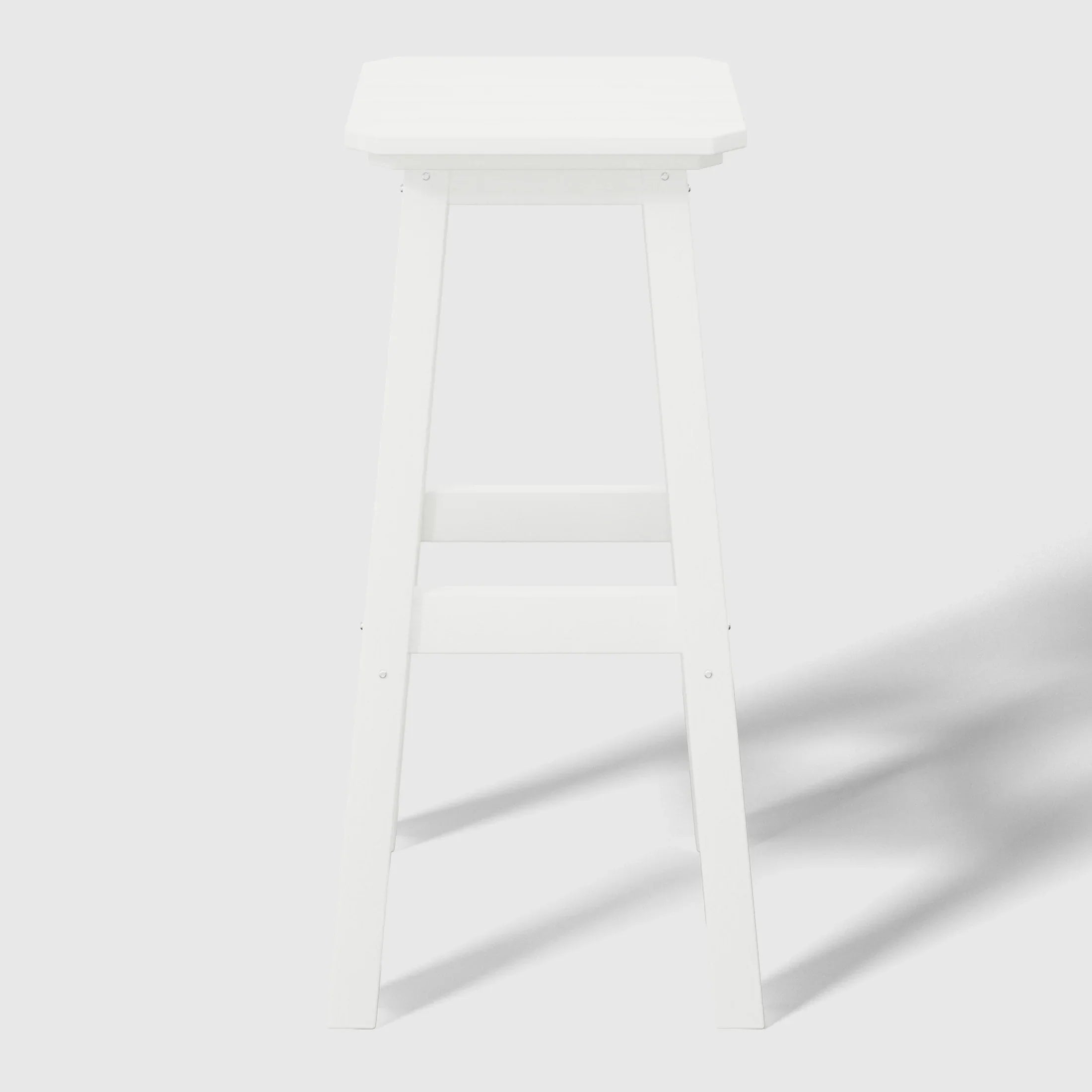 Paradise 29" HDPE Outdoor Patio Square Bar Stools (Set of 2)