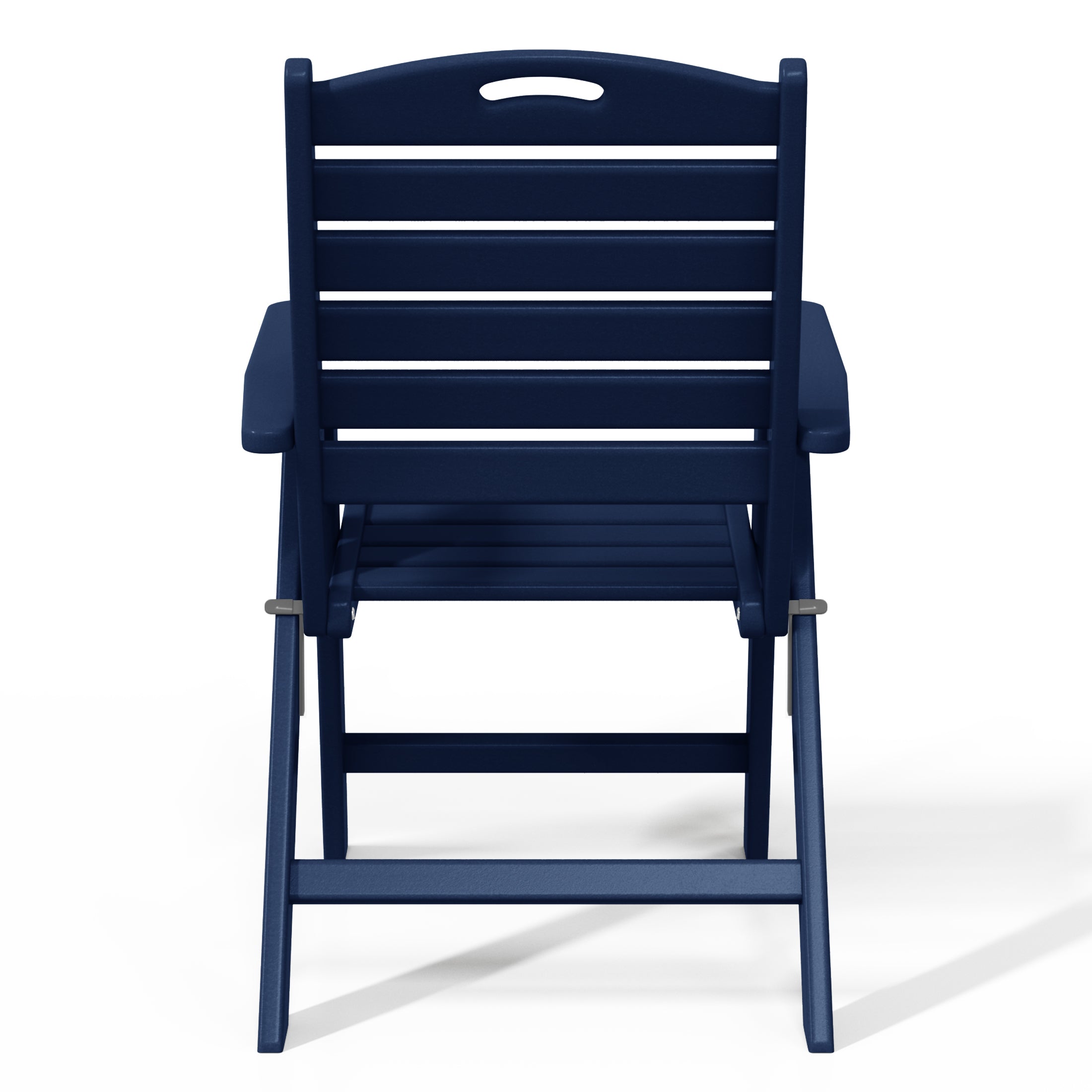 Paradise 7-Piece HDPE Rectangular Patio Dining Table Set with Foldable Chairs