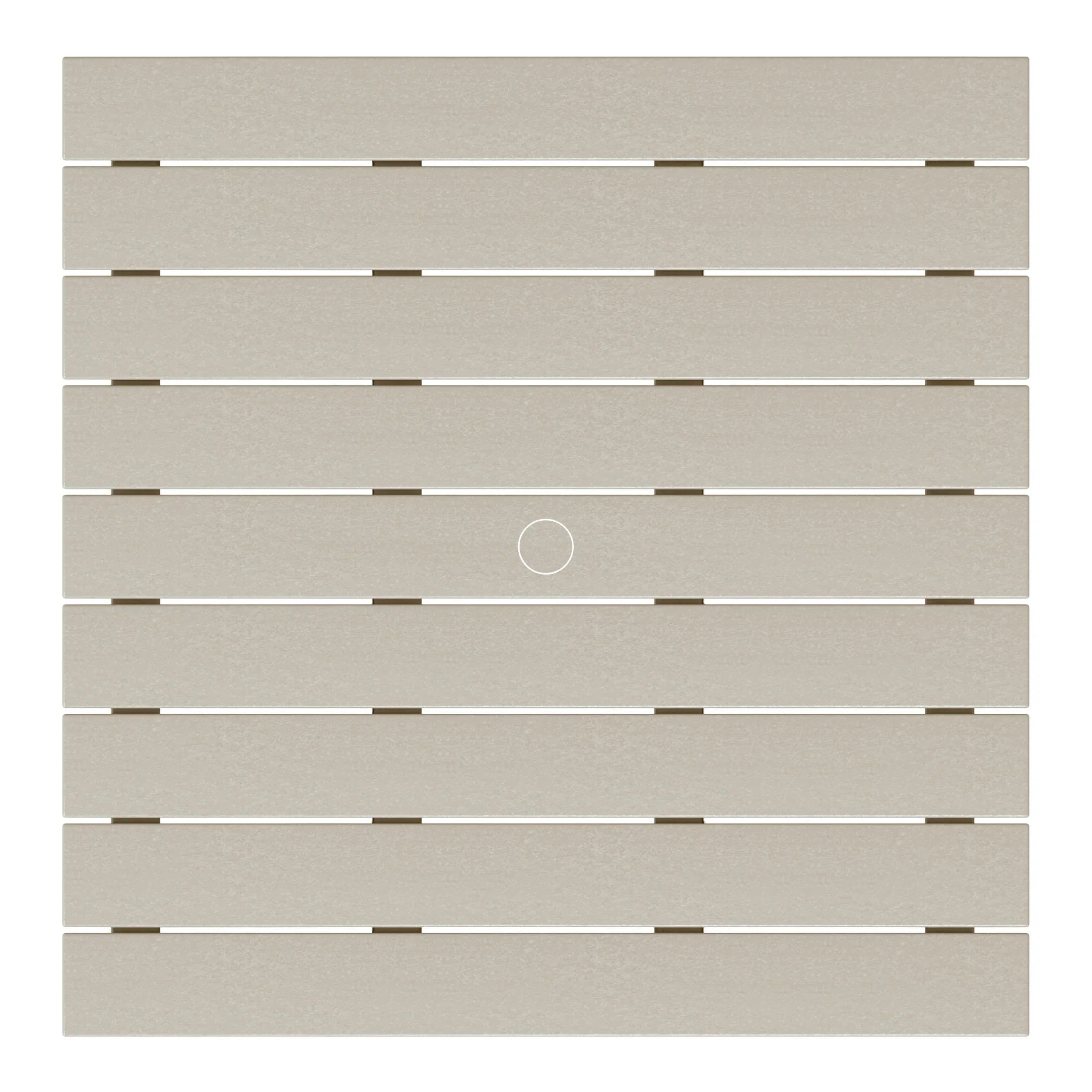 Paradise Low Outdoor HDPE Square Patio Coffee Table