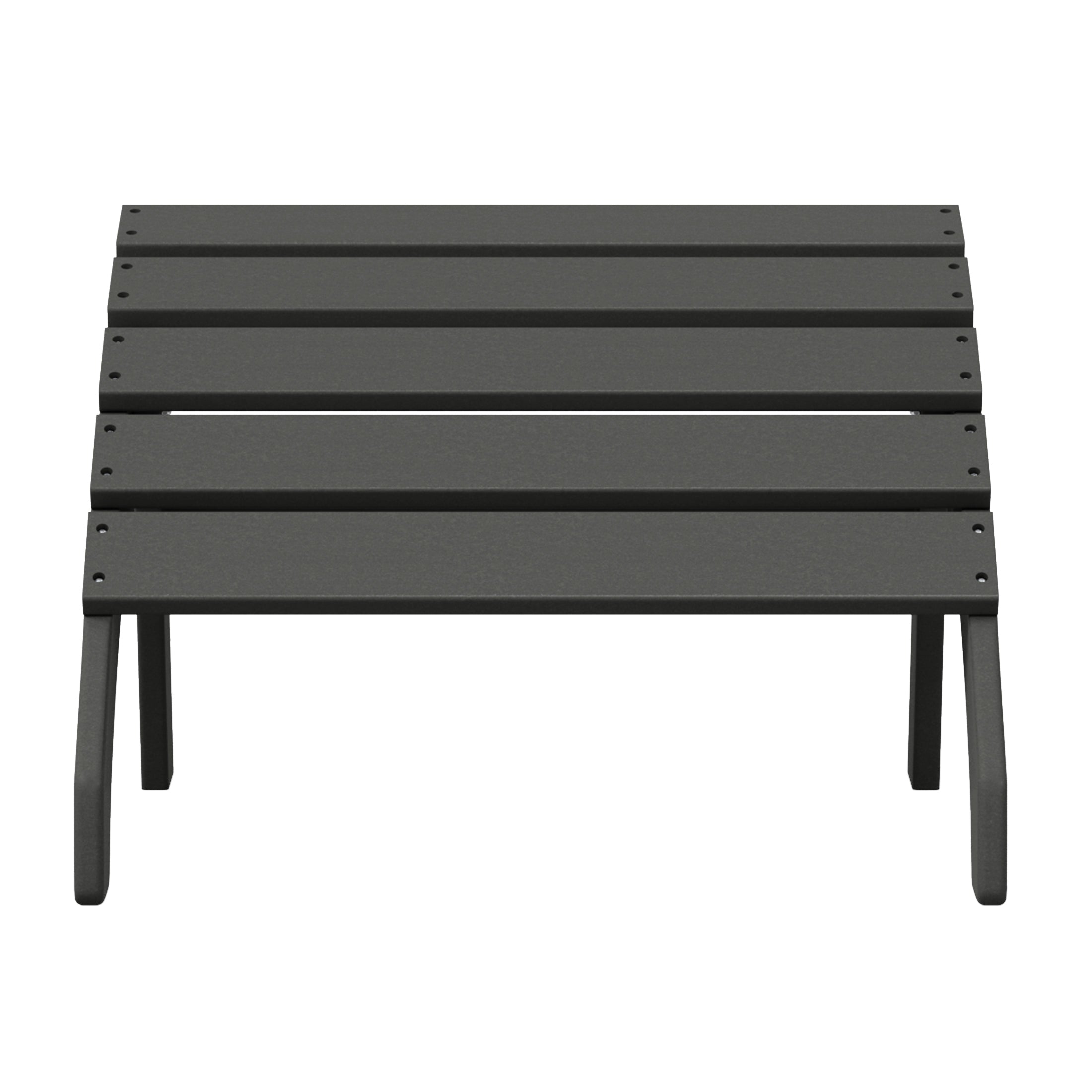 Portside Outdoor Patio HDPE Adirondack Ottoman Footrest