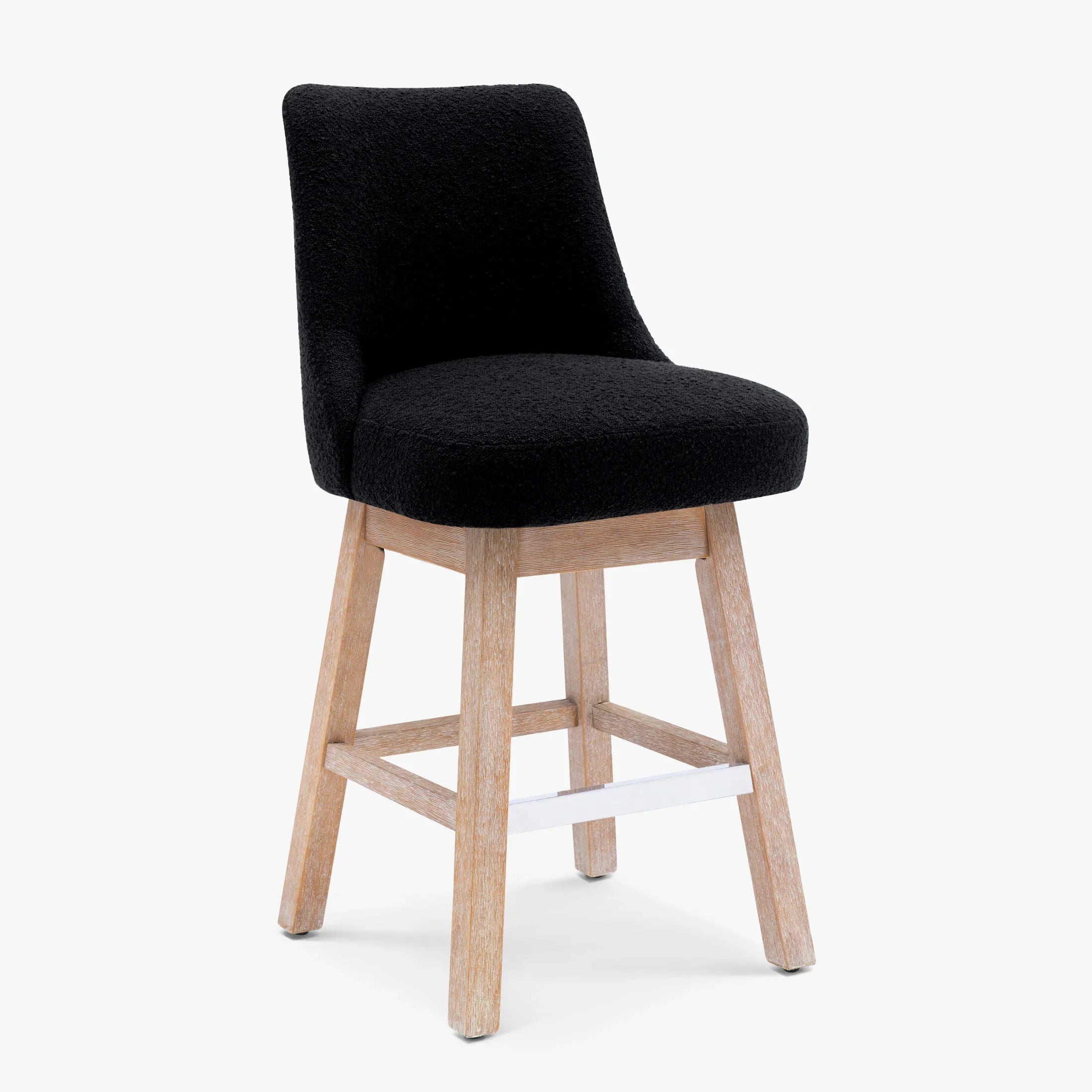 Amélie 26" Upholstered Swivel Counter Height Bar Stools (Set of 2)