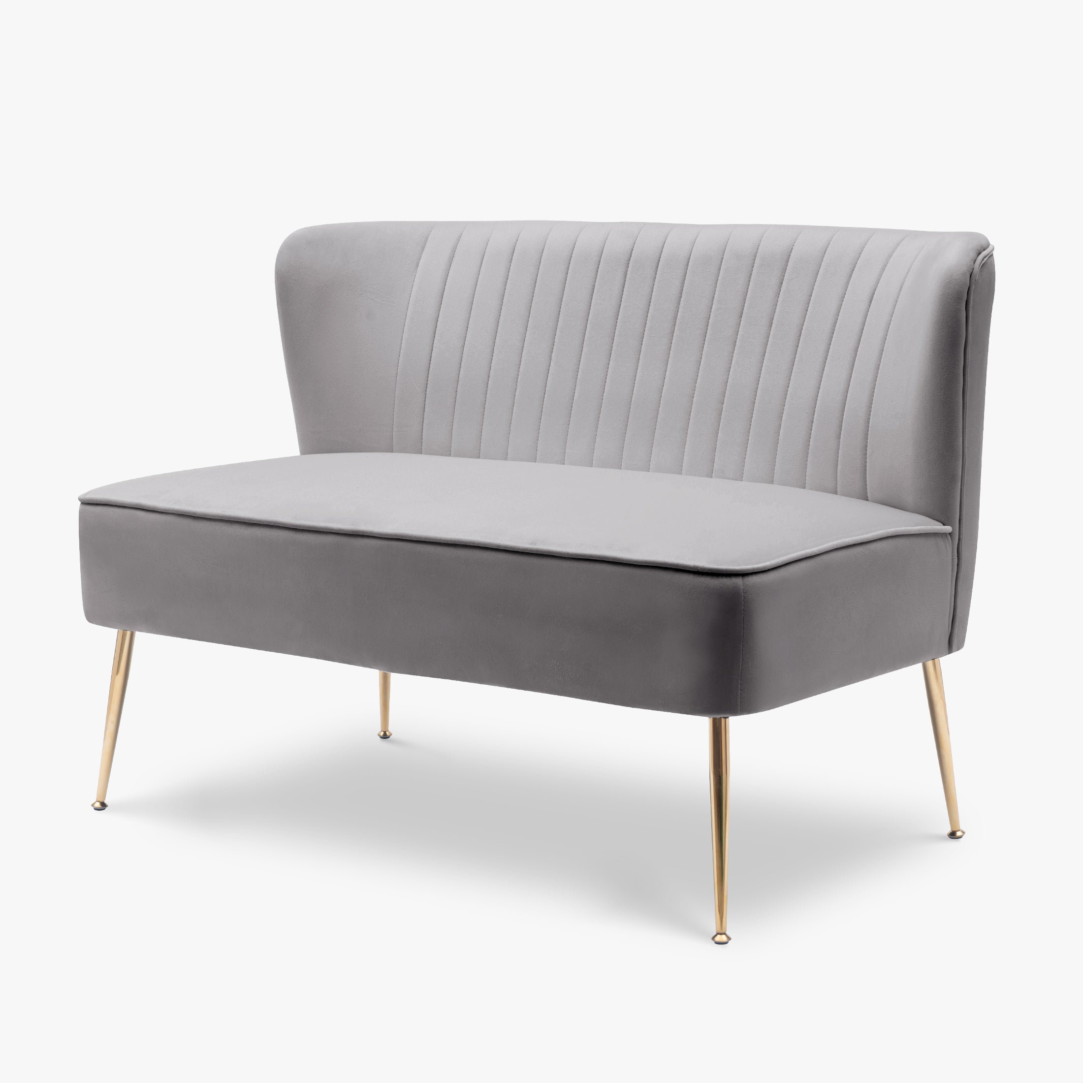 Alaia 46" Wide Upholstered Velvet Love Seat Sofa