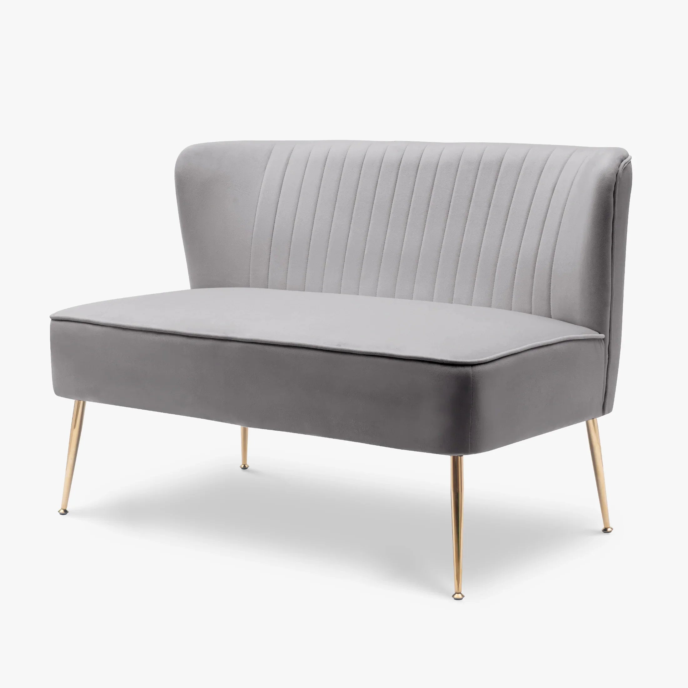 Alaia 46" Wide Upholstered Velvet Love Seat Sofa