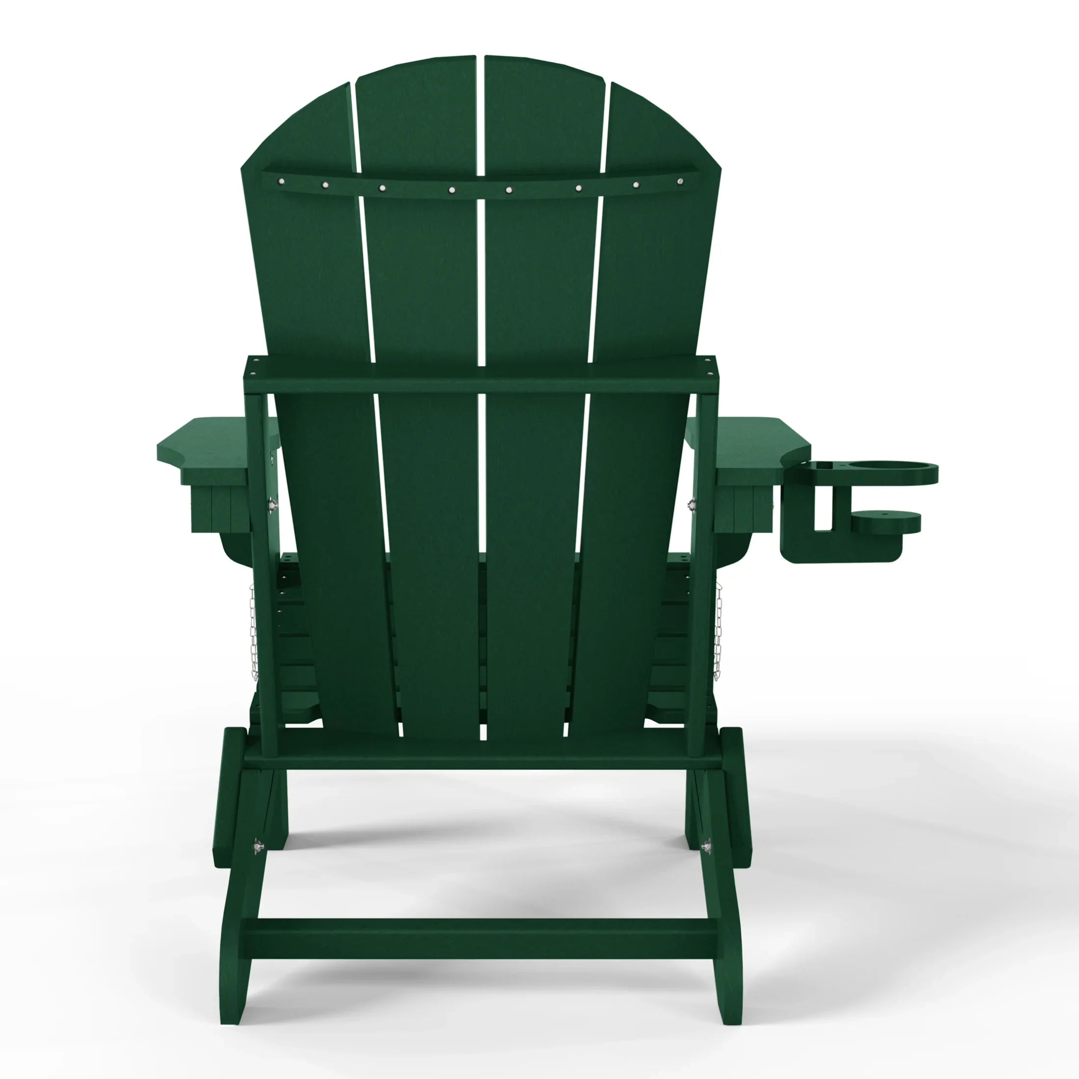 Paradise Folding Adjustable Adirondack Chair with Retractable Ottoman and Cup Holder (Set of 2)