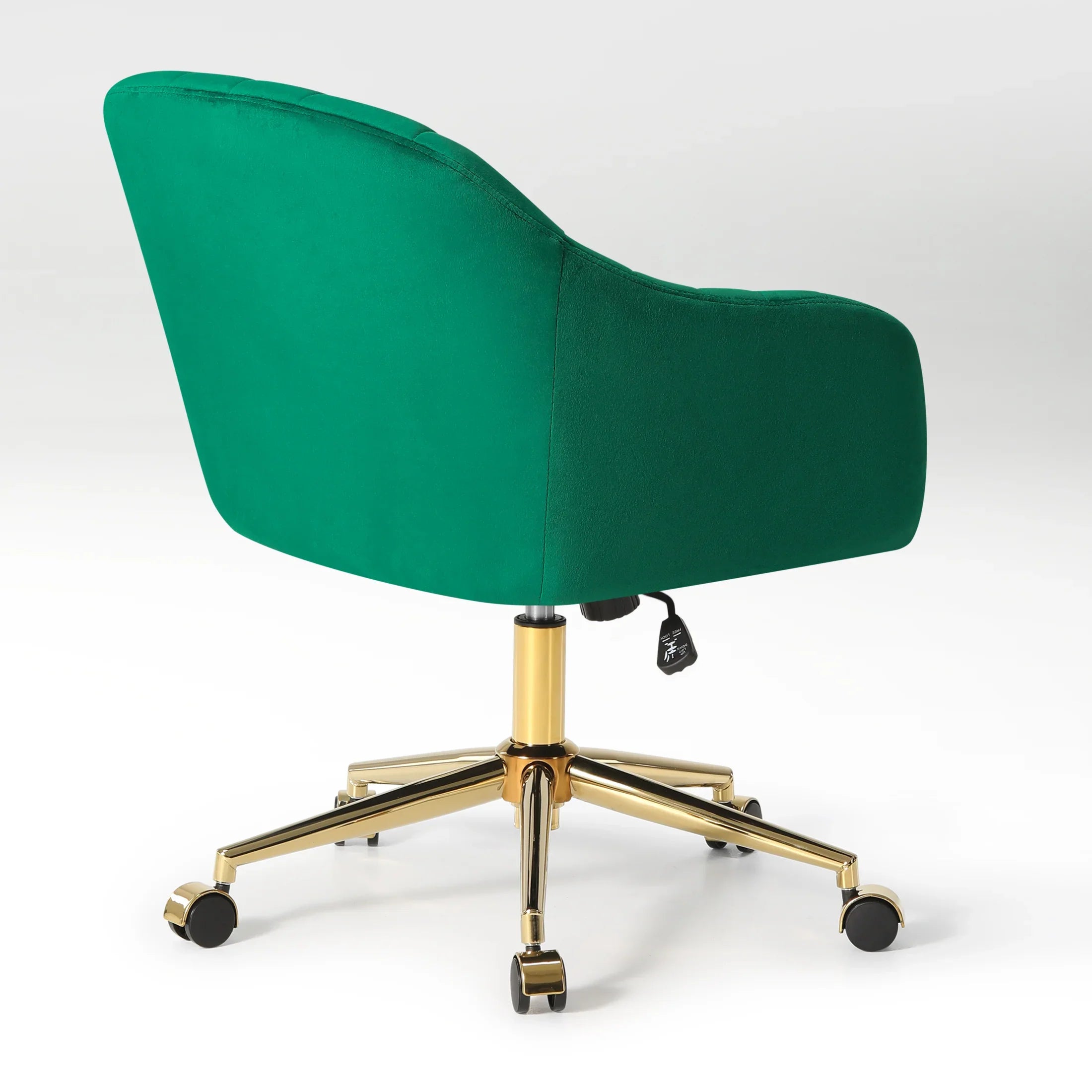 Alaia Upholstered Velvet Swivel Vanity Office Chair With Wheels