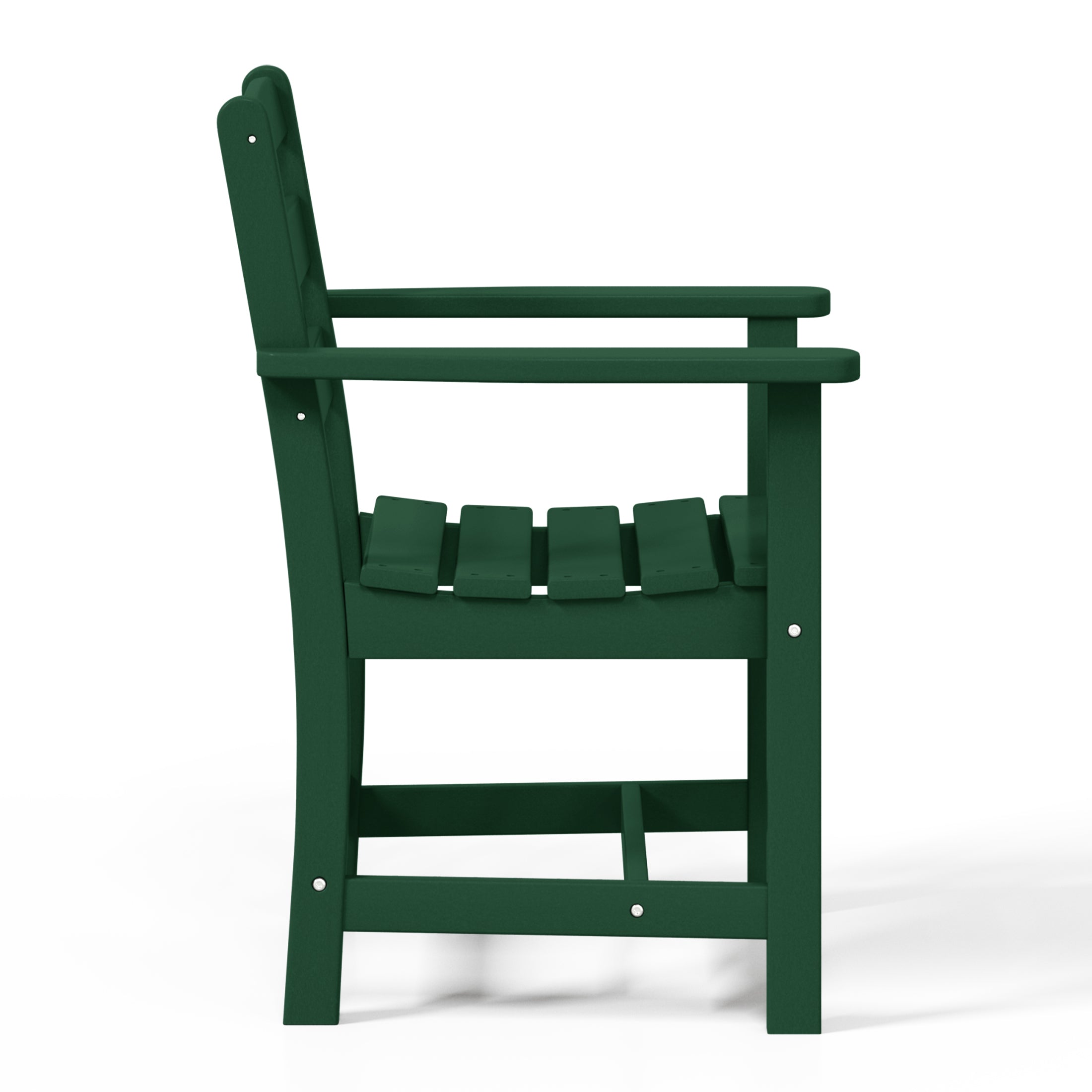Palms Outdoor HDPE Patio Classic Dining Arm Chair