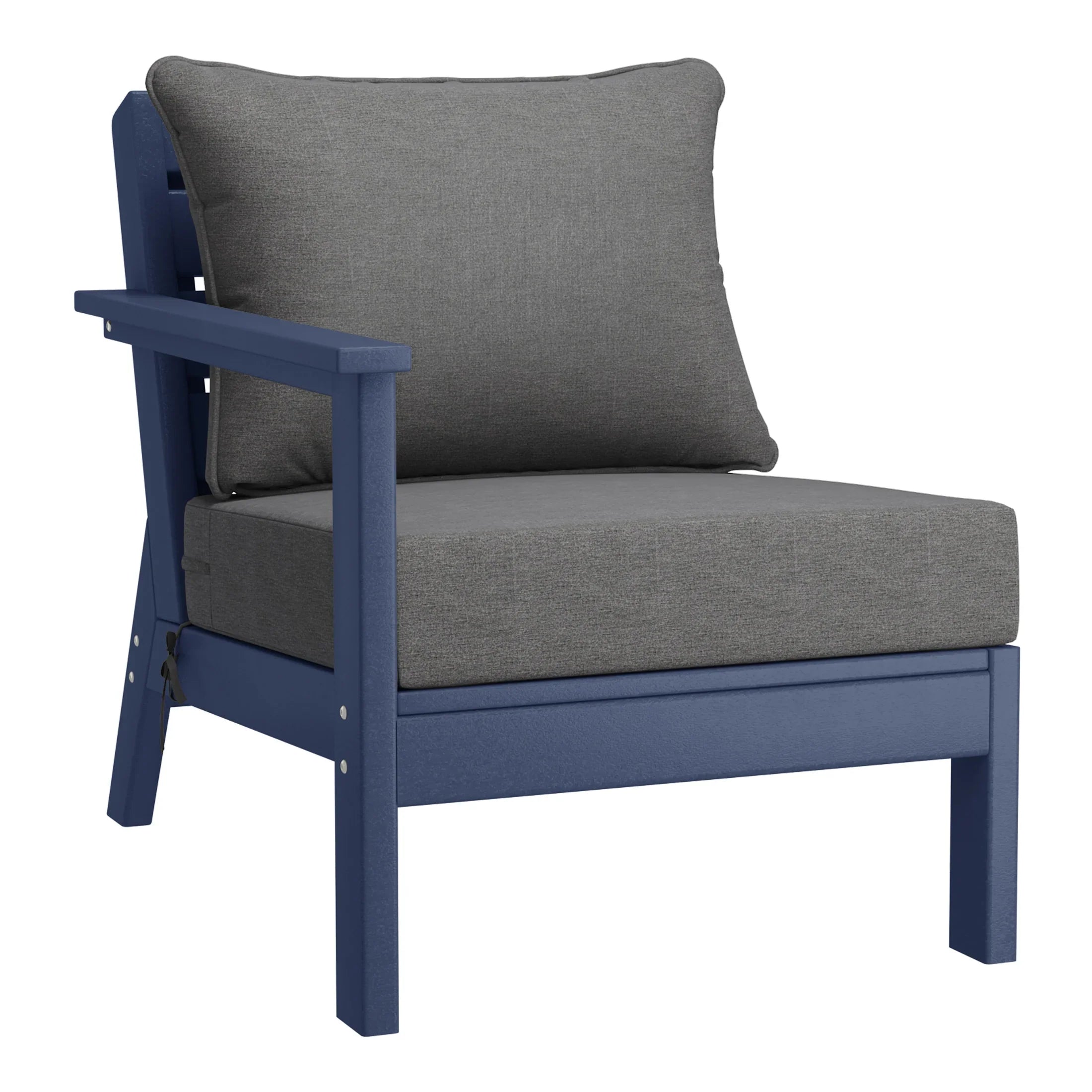 Portsmouth Outdoor Patio HDPE Sectional Sofa with Patio Cushions
