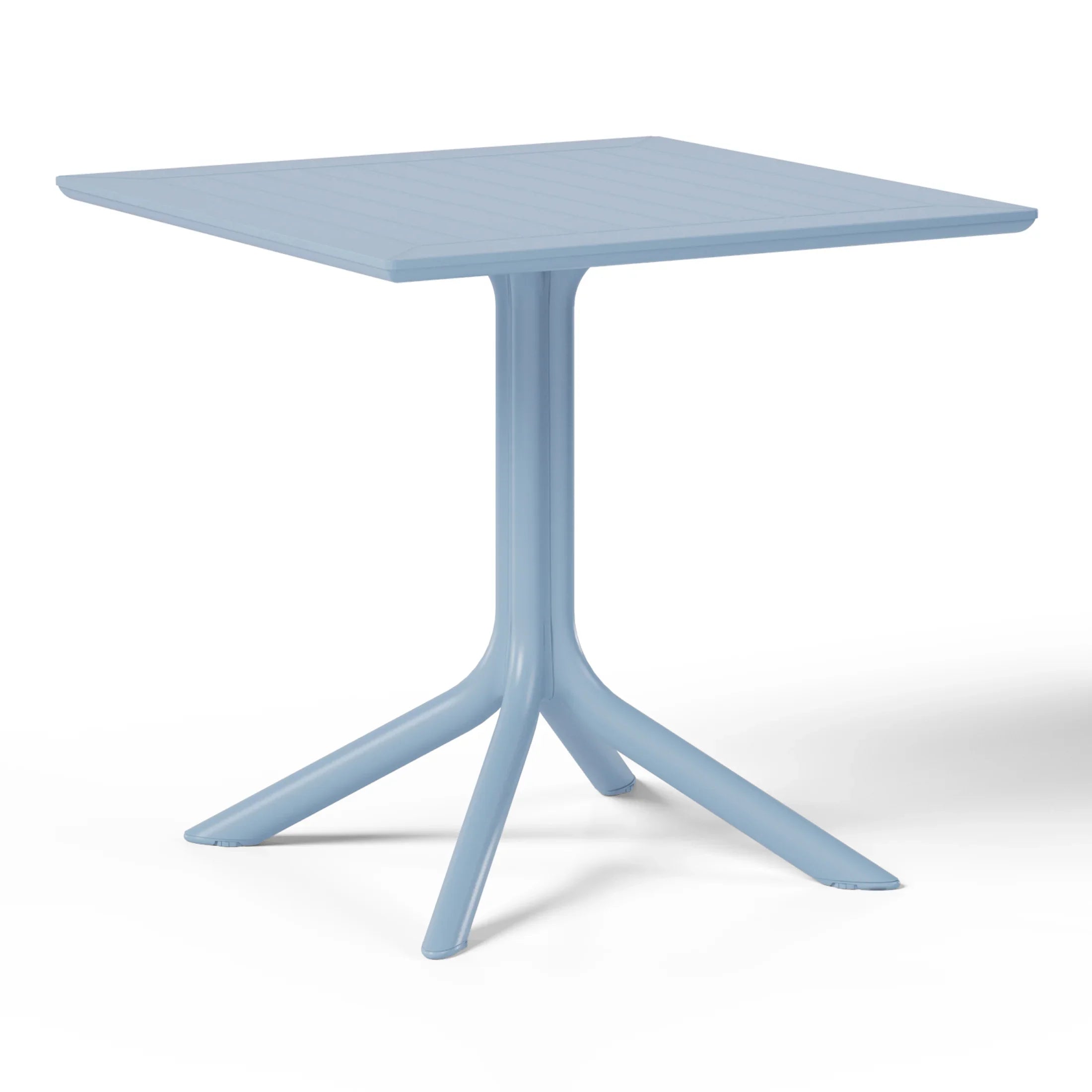 Sunshine 31.5" Square Outdoor Plastic Resin Patio Dining Table for 4