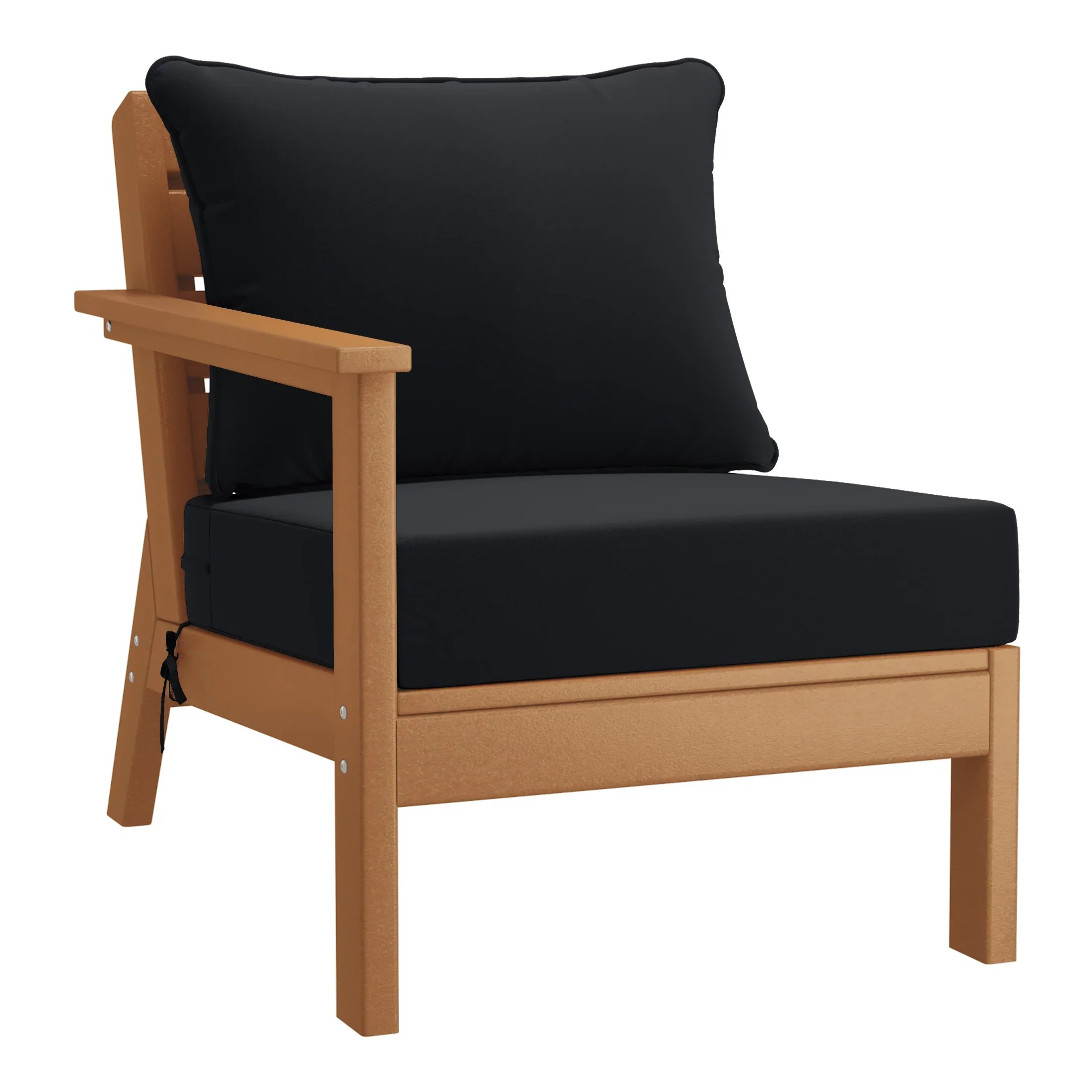 Portsmouth Outdoor Patio HDPE Sectional Sofa with Patio Cushions