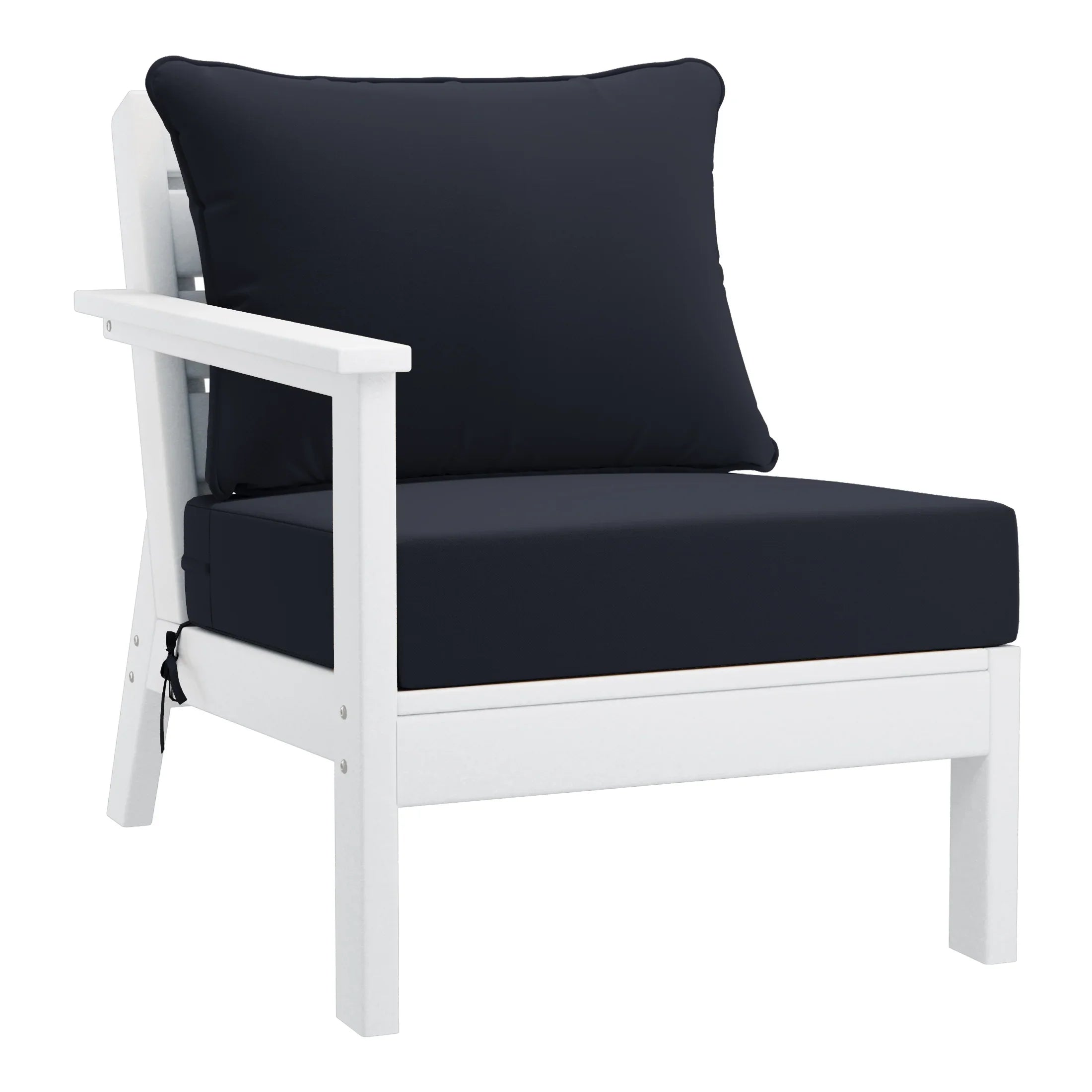 Portsmouth Outdoor Patio HDPE Sectional Sofa with Patio Cushions