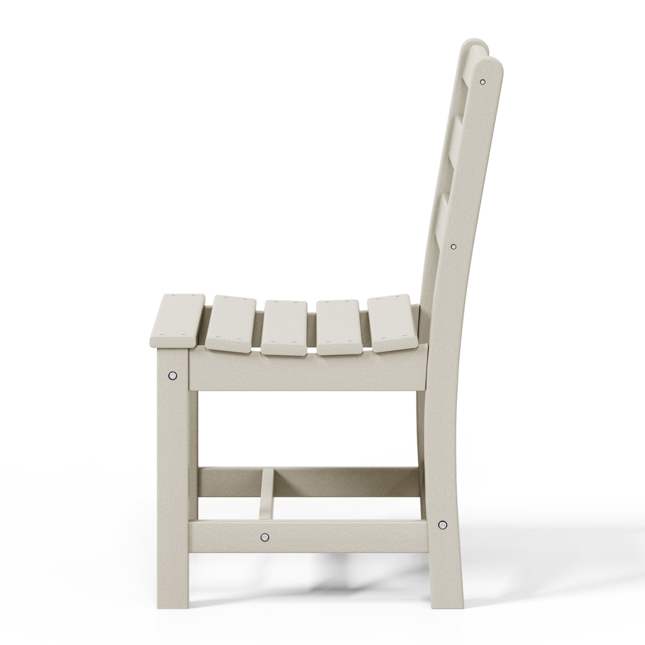 Palms Outdoor HDPE Patio Classic Armless Dining Side Chair
