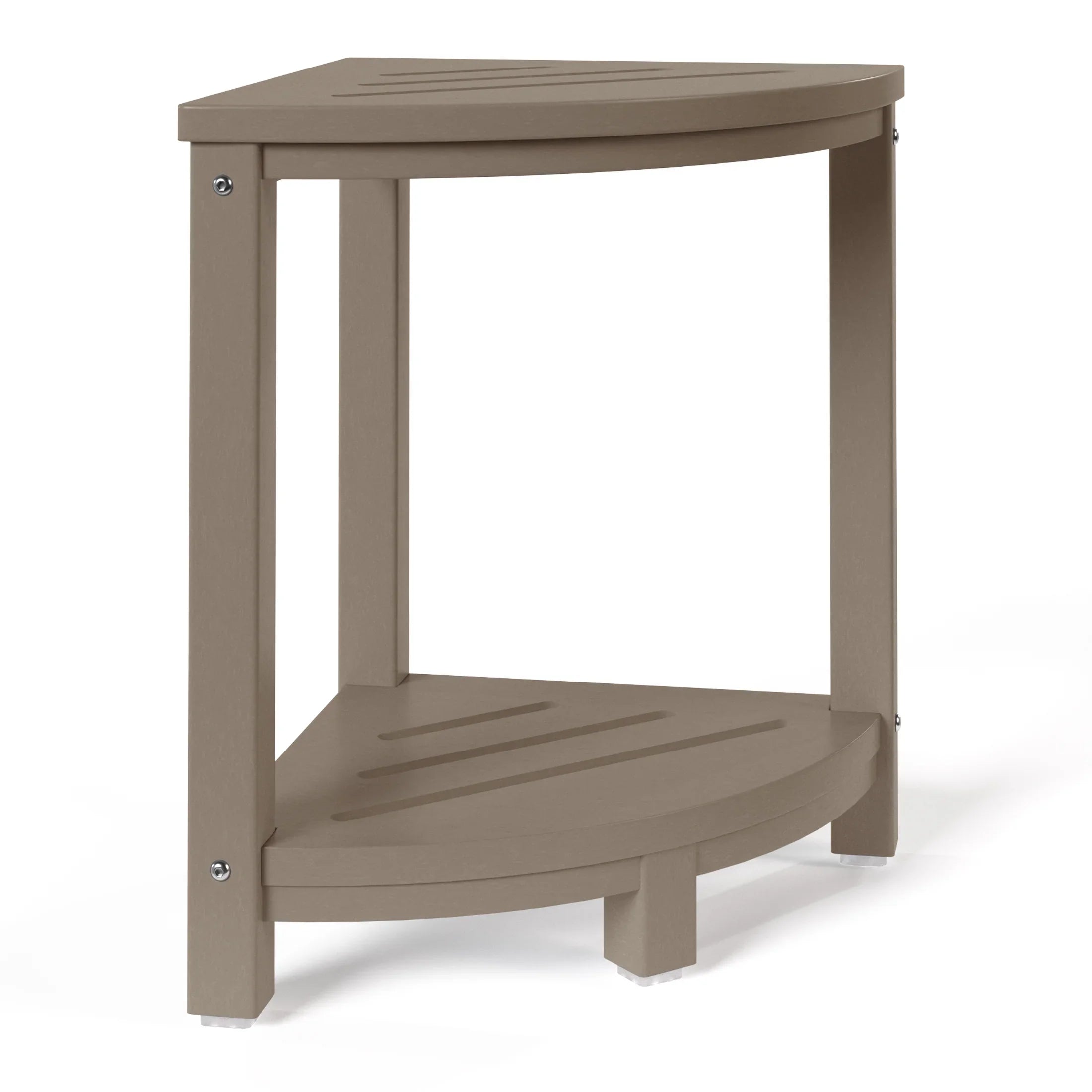 Ventura HDPE Plastic Waterproof Shower Corner Bench