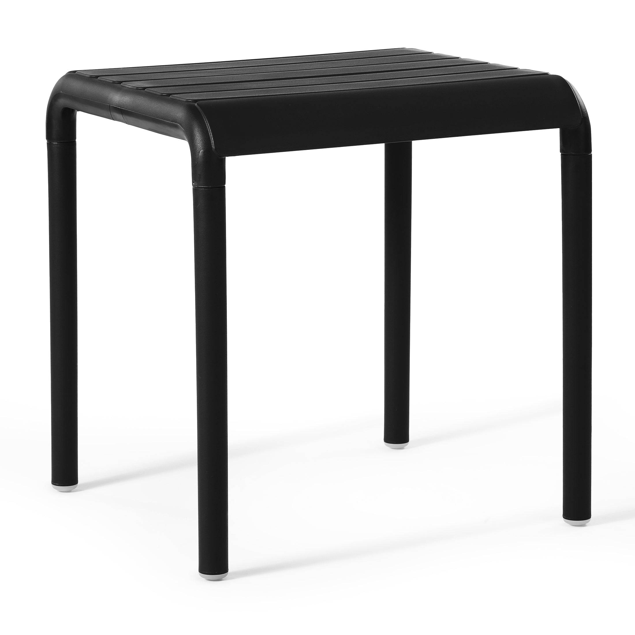 Sunshine Plastic Modern Outdoor Patio Accent Side Tables (Set of 2)