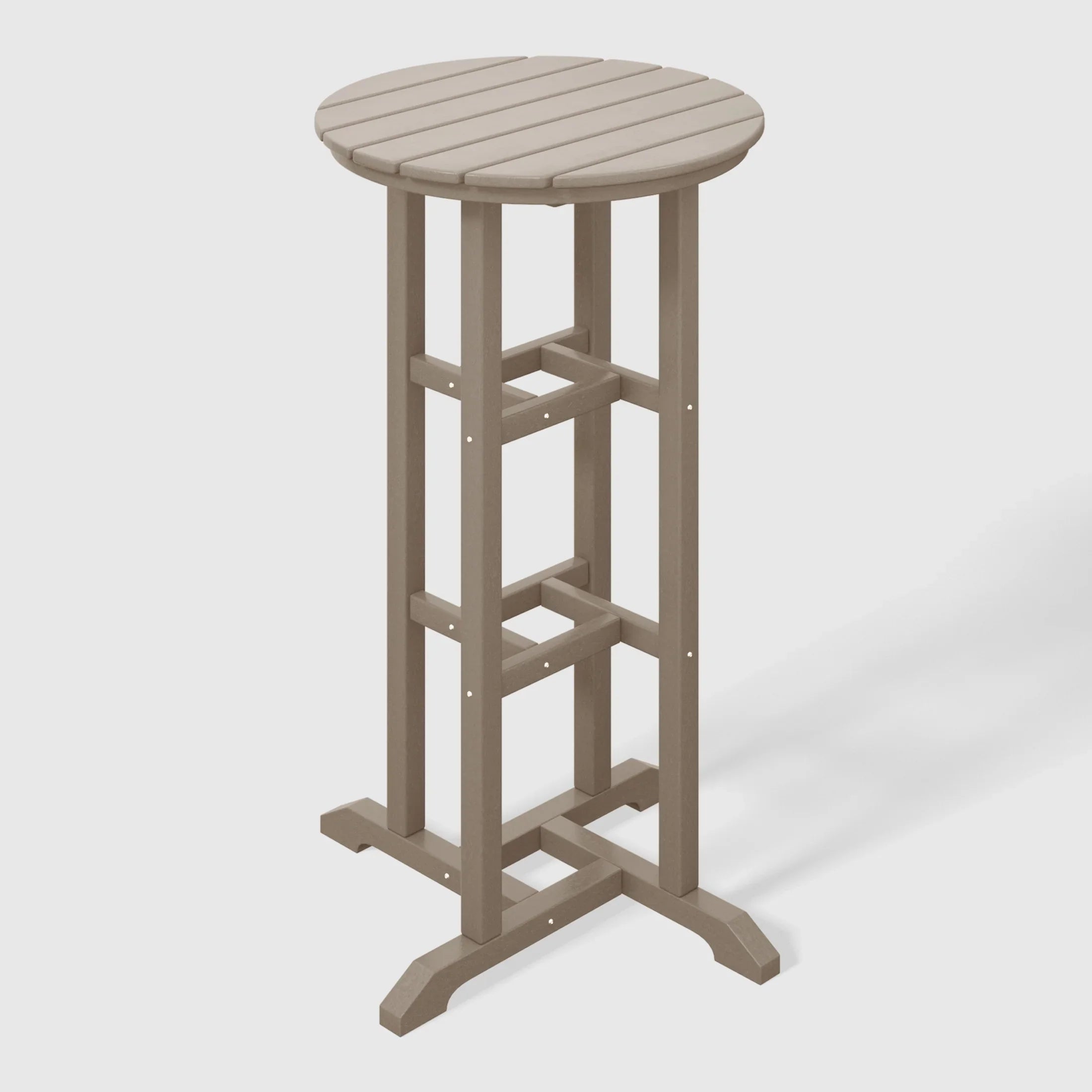 Paradise Outdoor Patio Bar Height Table and Bar Stool 3-Piece Dining Set