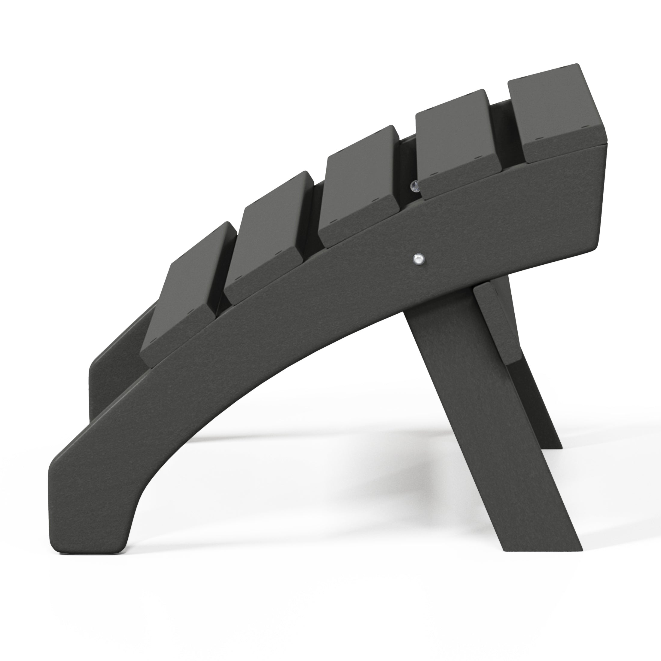 Portside Outdoor Patio HDPE Adirondack Ottoman Footrest