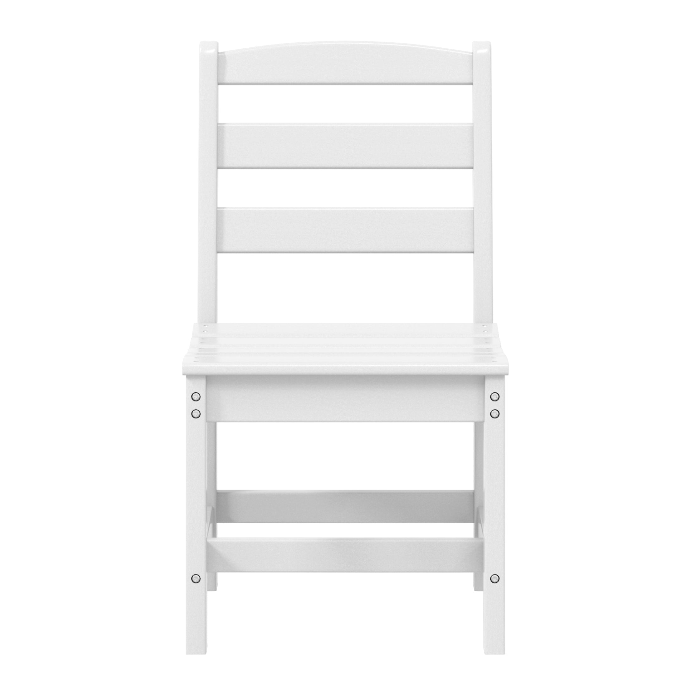 Palms Outdoor HDPE Patio Classic Armless Dining Side Chair