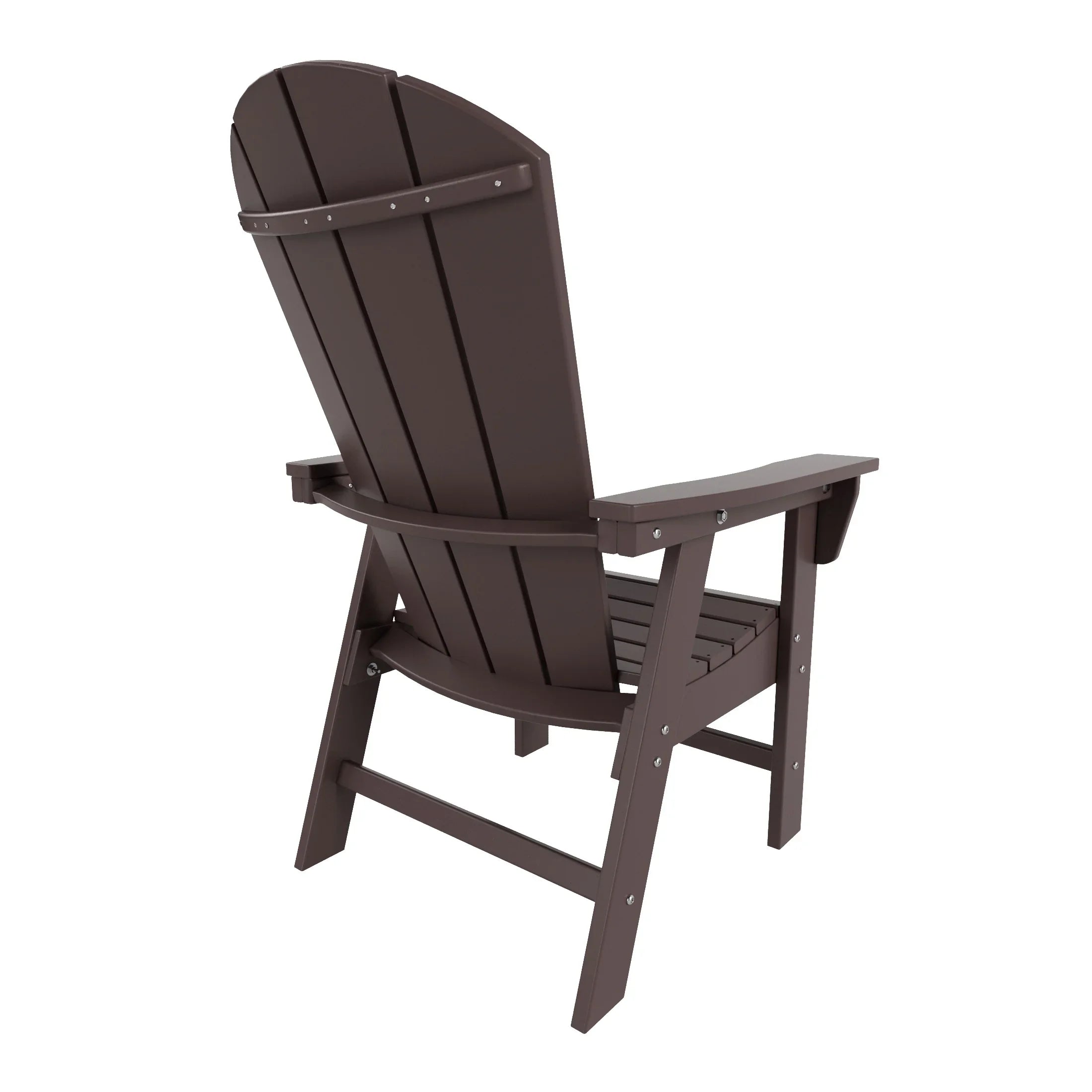 Paradise Outdoor Patio HDPE Plastic Adirondack Dining Chair